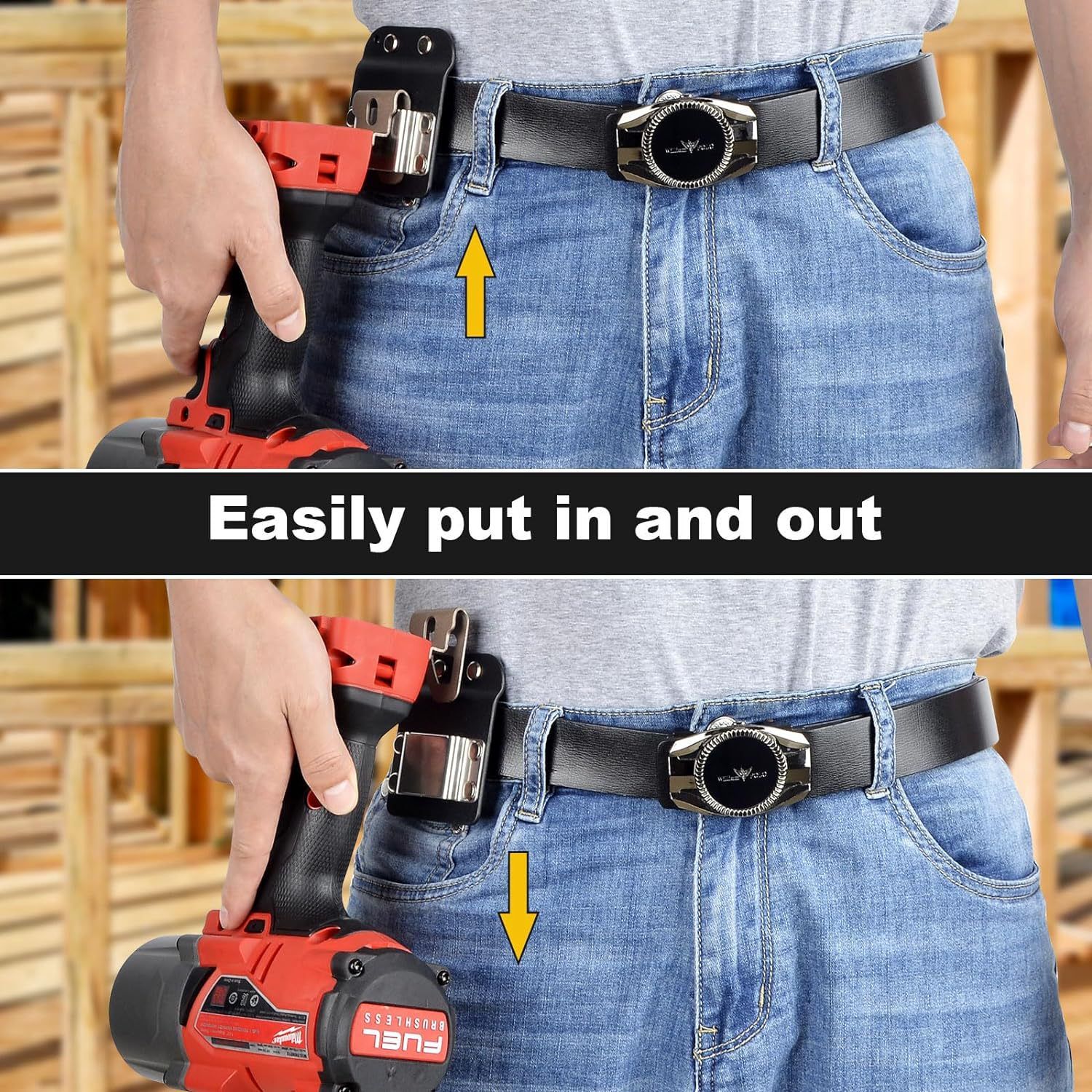 Low-Profile Drill Belt Clip for Cordless Drill view 3