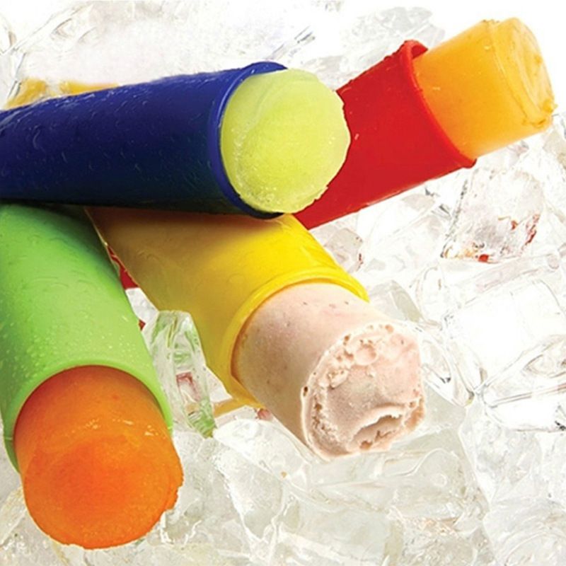 Set of 6 Popcical Mold, Popsicle Molds, Silicone Ice Pop Molds with Lids view 3