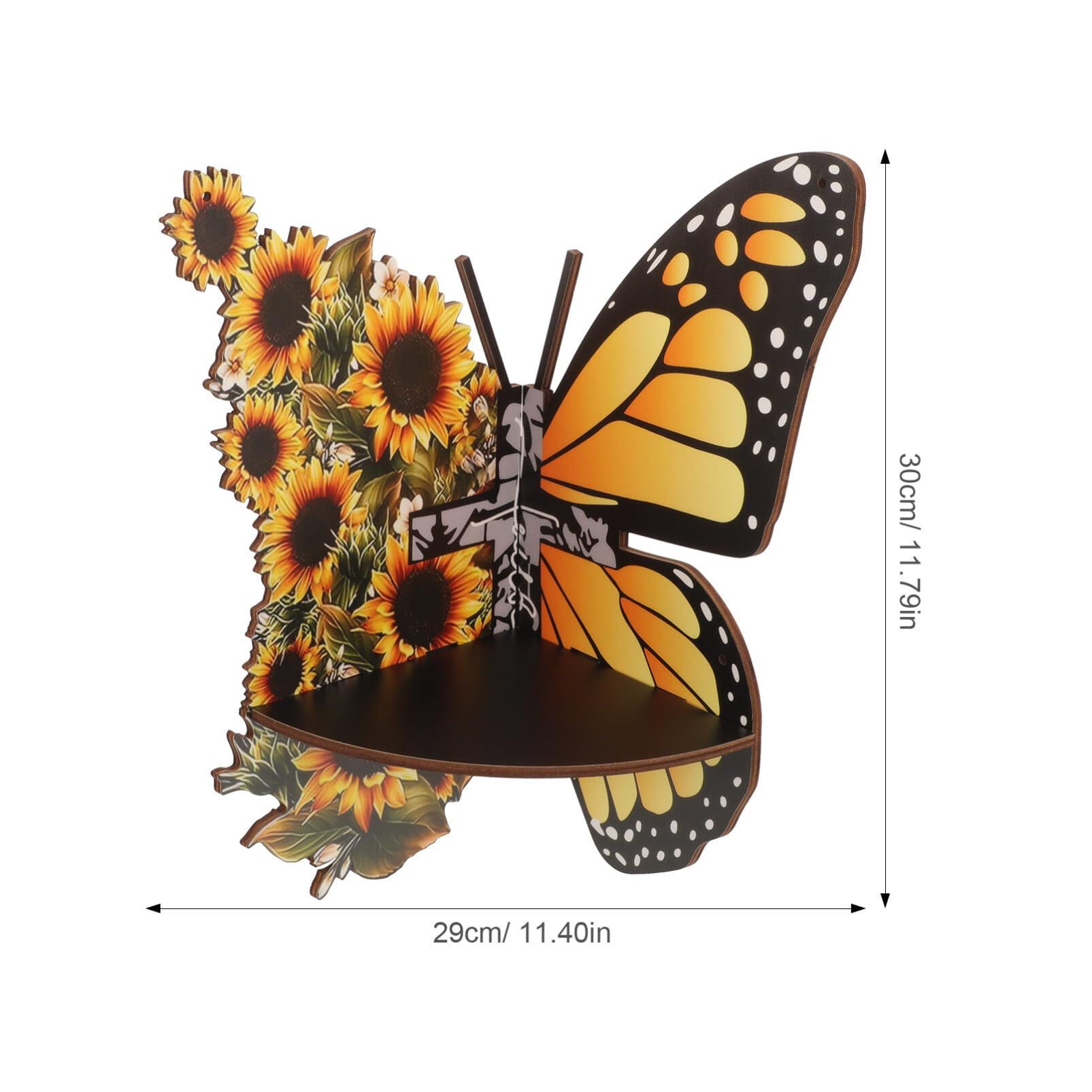 Sunflower Butterfly Corner Shelf view 2