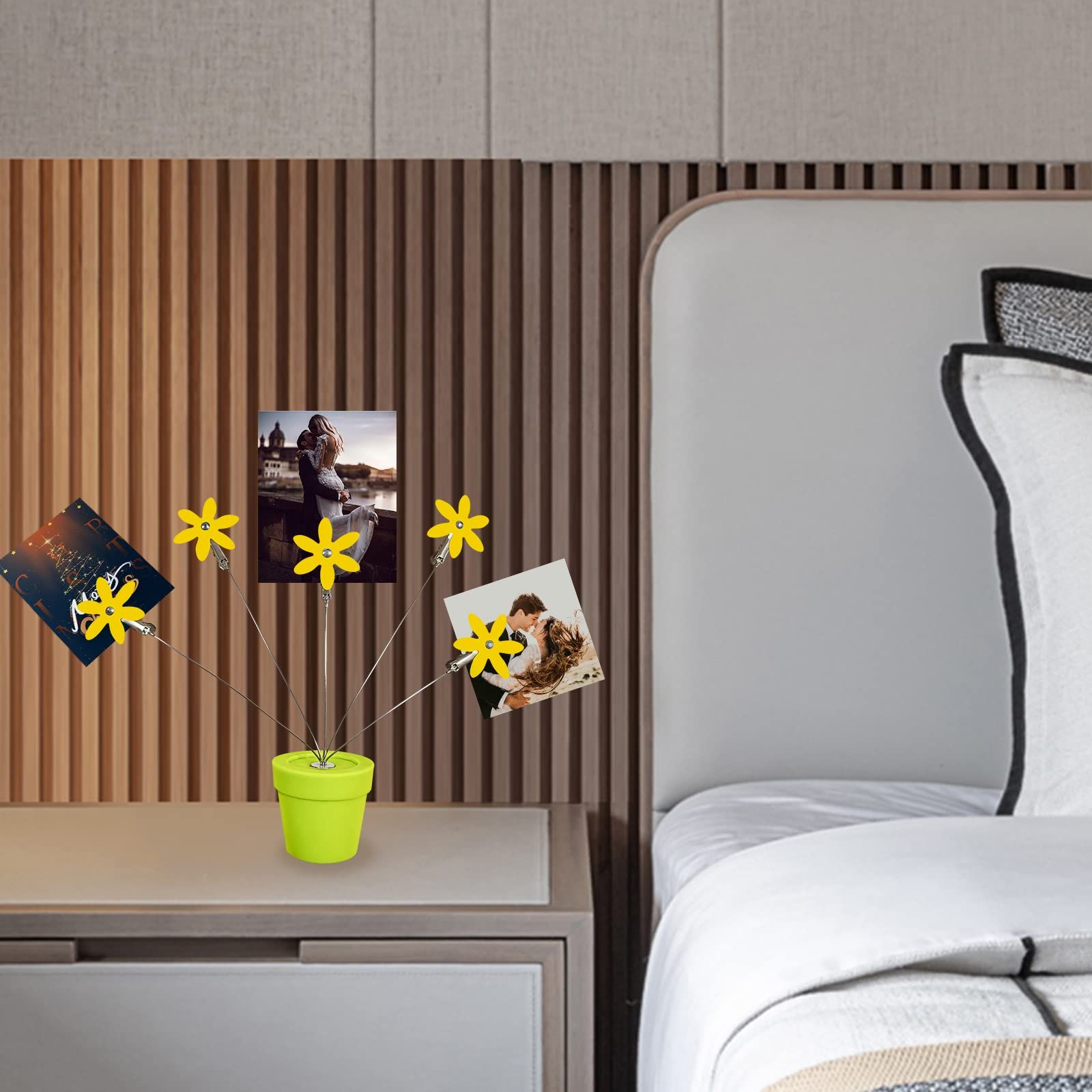 Cute Flower Table Card Memo Holder Stand view 4
