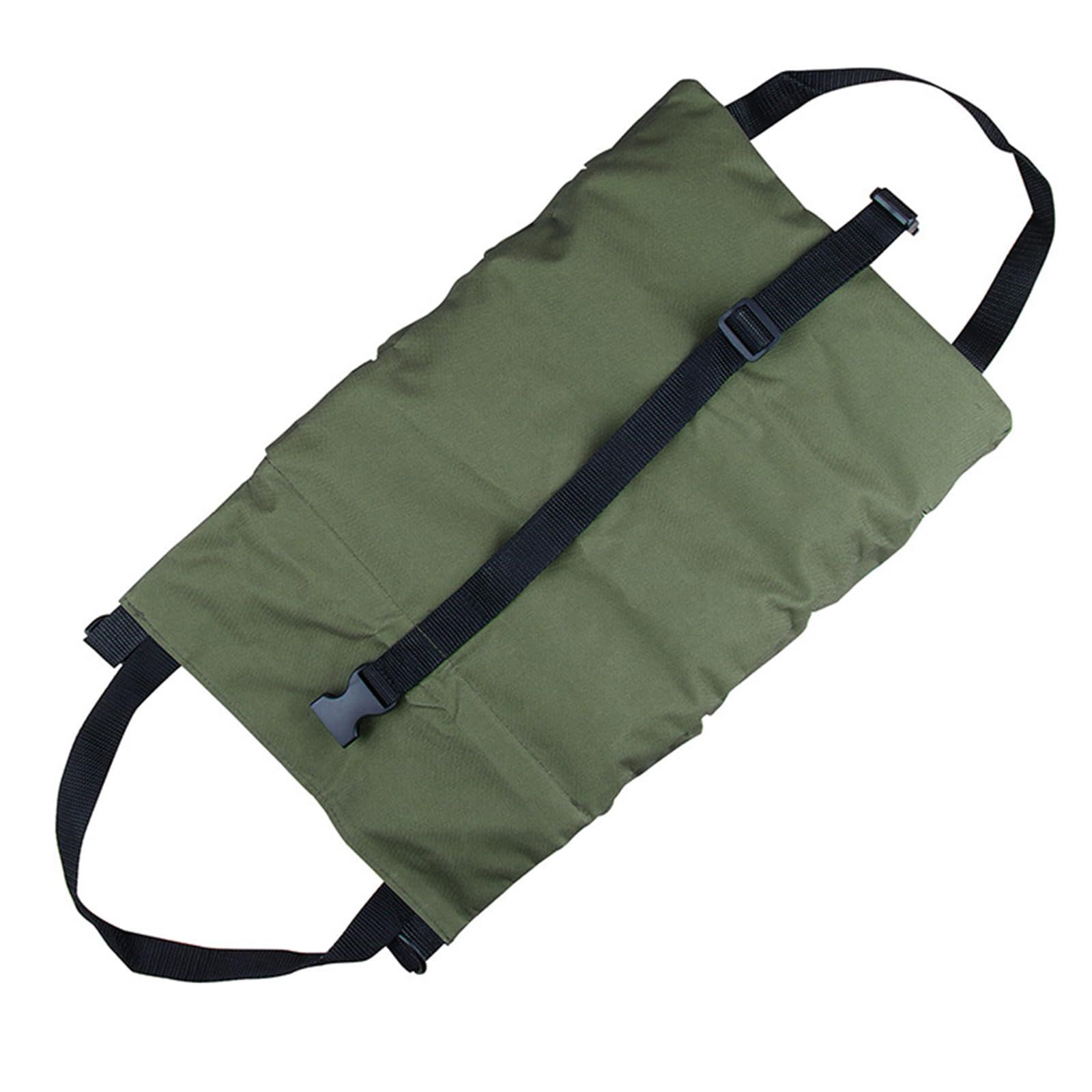 Tool Roll Bag Canvas Tool Bag Roll Up Pouch Small Tool Bag With 5 Pockets — image 1