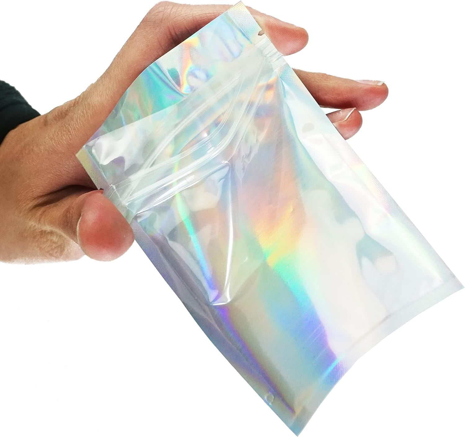 Resealable Mylar Pouch Bag Great for Office Home Party Favor Food Storage (100PCS view 5