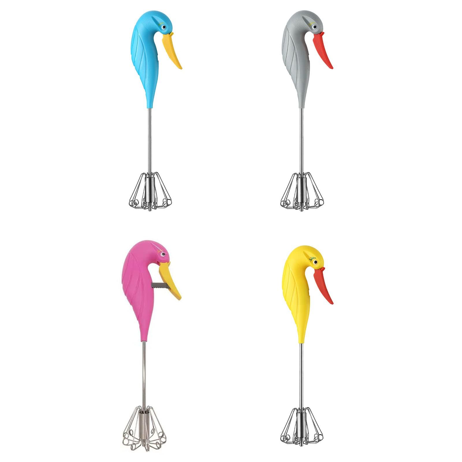 4pcs Egg Whisk Stainless Steel Hand Push Whisk Blender Egg Beater Milk — image 1