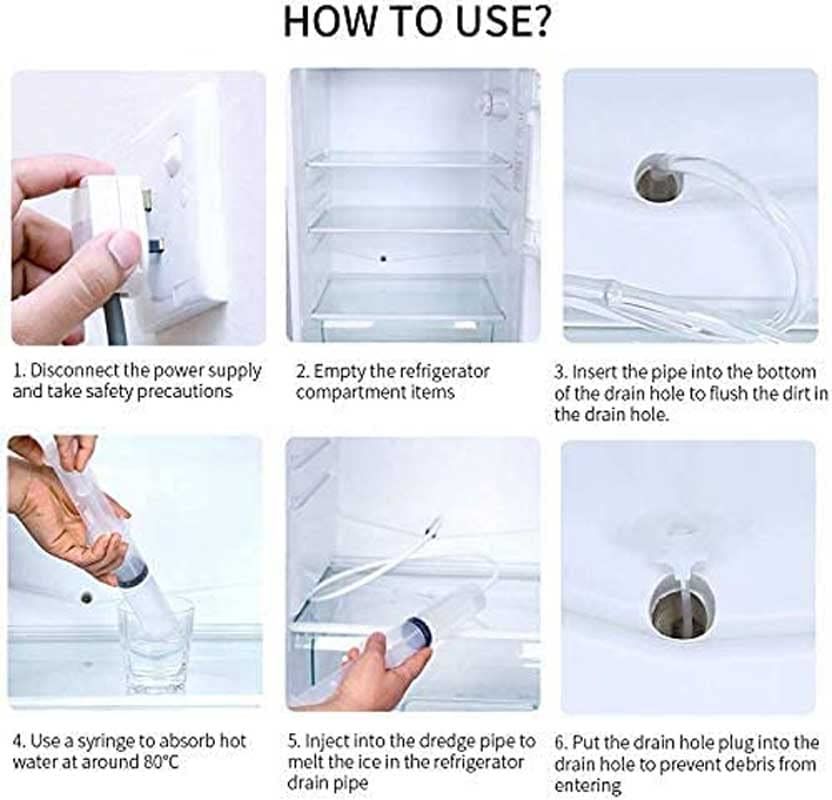 5pcs Refrigerator Drain Hole Clog Remover Cleaning Tool view 4