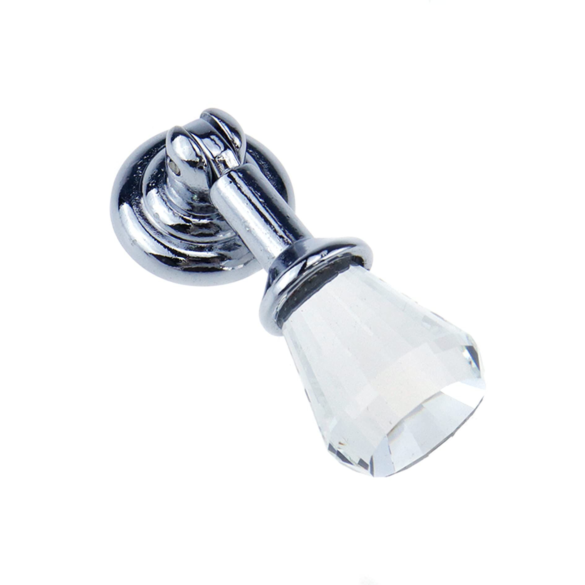 2PCS 55.5mm/2.19Inch Crystal Pendant Drawer Knob Single Hole Cabinet Cabinet view 3