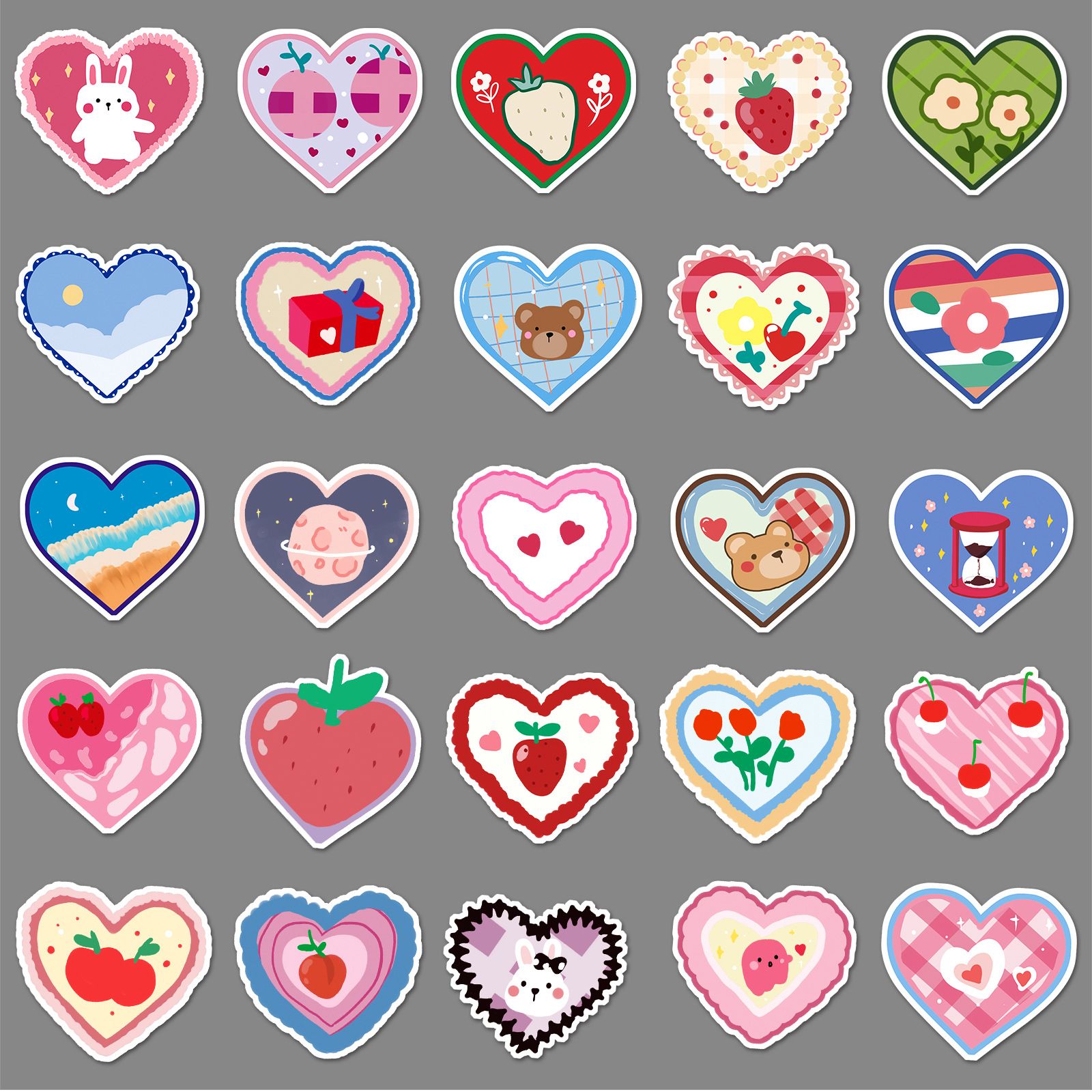 50Pcs Valentine's Day Stickers view 3