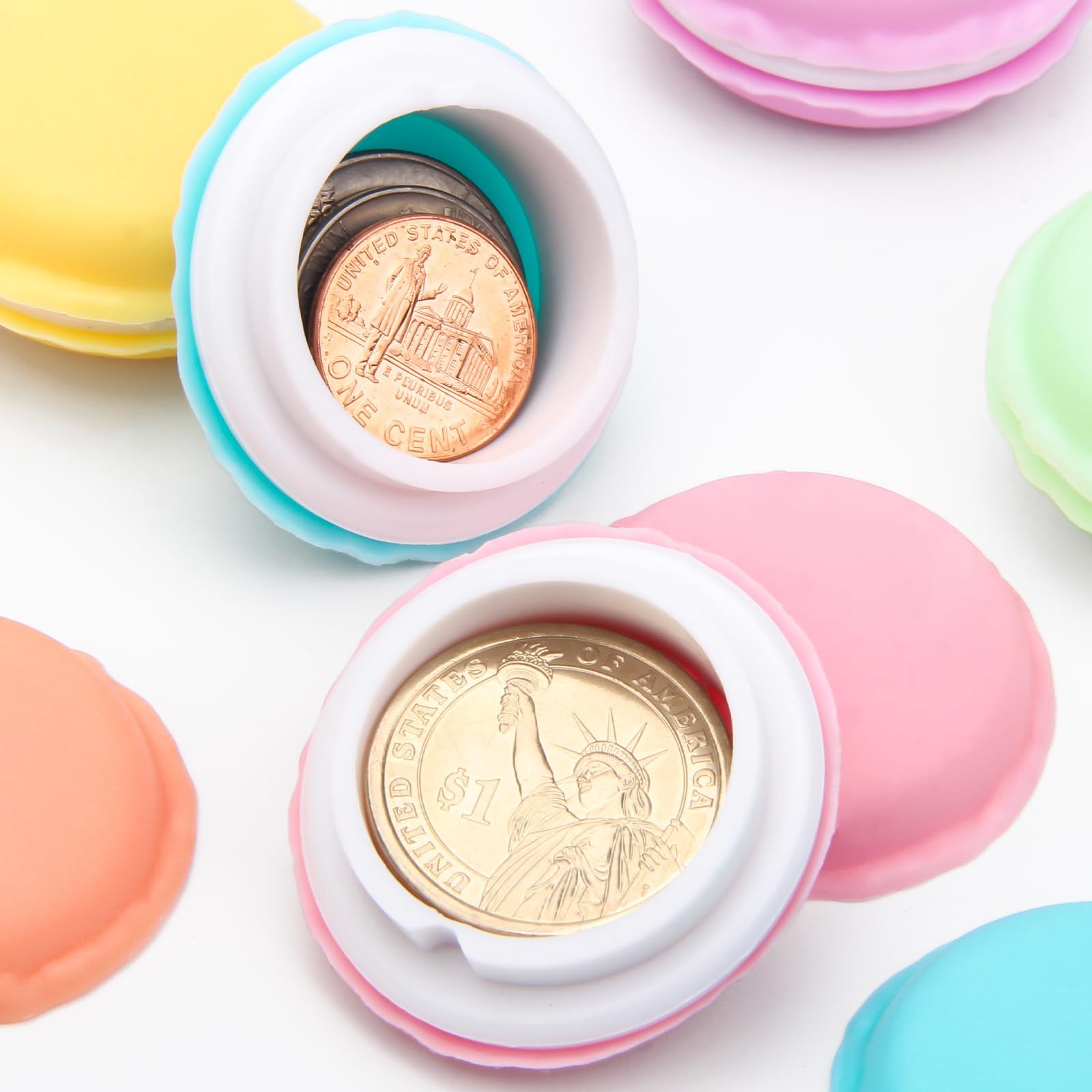 9pcs Cute Box, Colorful Macaron Jewelry Storage Box, Shape Storage Box Candy view 3