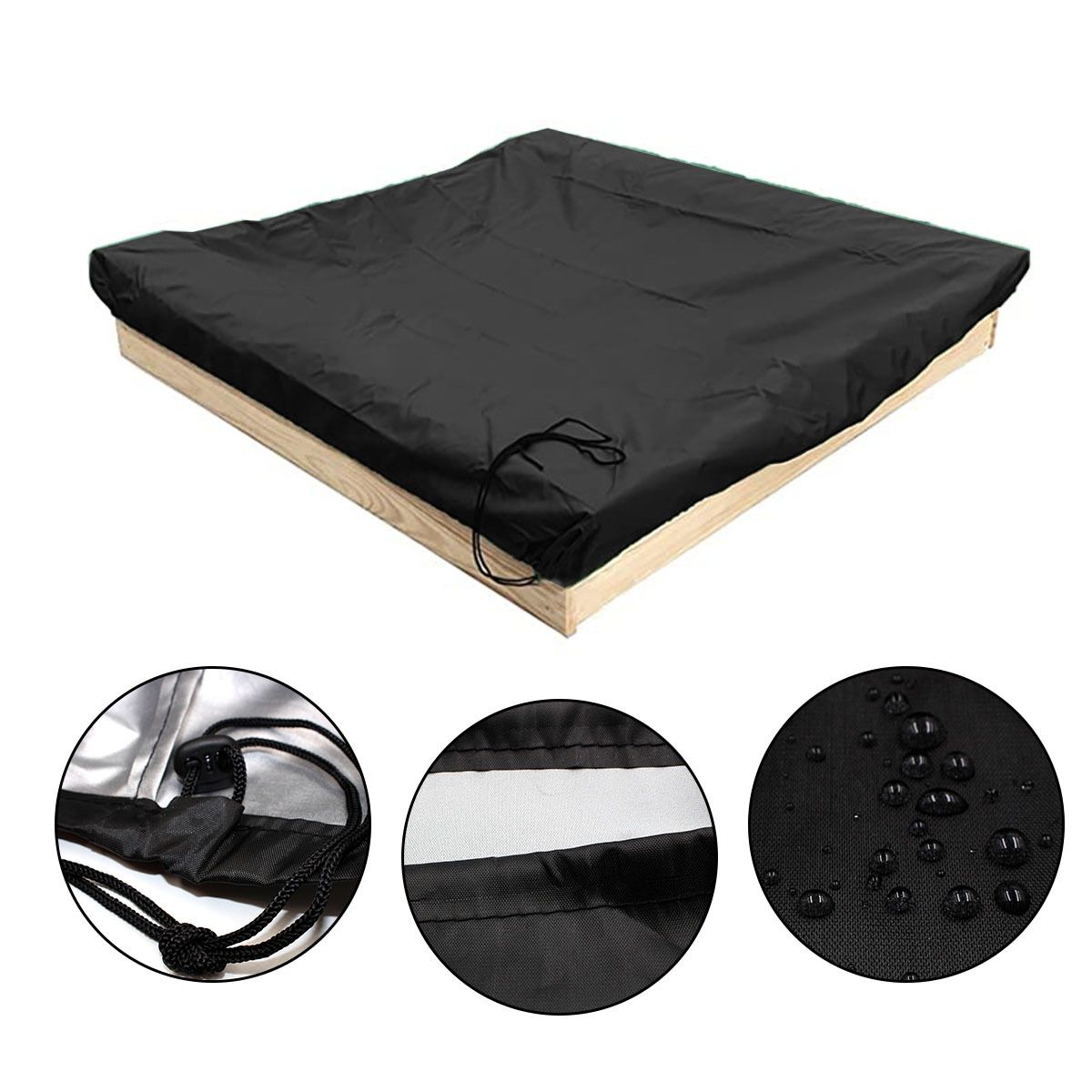 200X200cm 420D Heavy Duty Sandbox with Cover — image 1