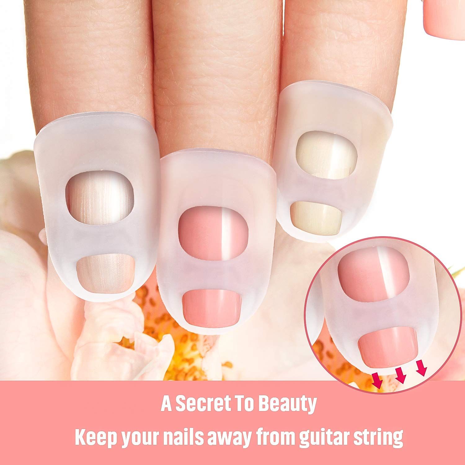 25 pcs Silicone Finger Guards Anti-slip Finger Protection Covers Caps for view 2