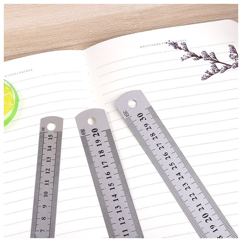 3Pcs Metal Ruler 6,8,12 Inch Stainless Steel Ruler Metric Ruler,Ruler Metal view 4