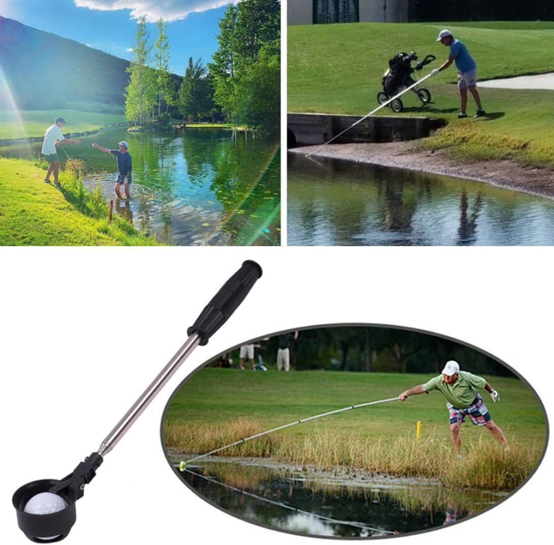 Portable Golf Ball Telescopic Golf Ball Grabbers Pick Up Tool Extendable Golf view 4