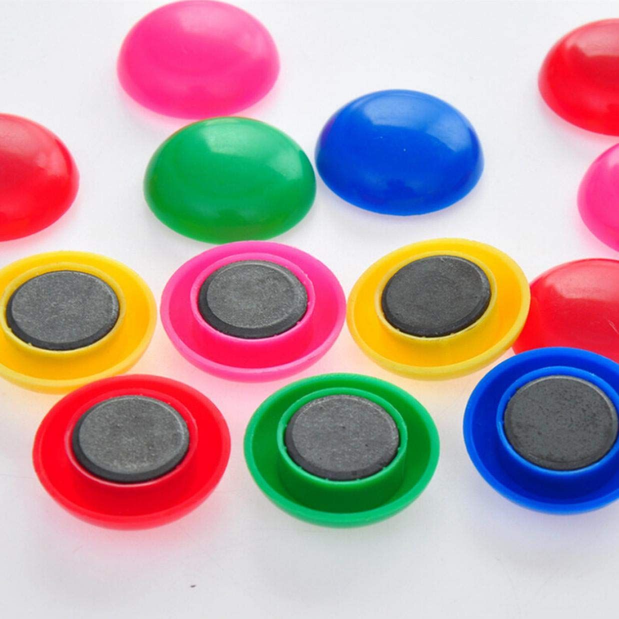 60pcs Assorted Whiteboard Magnets Round Button Fridge Magnet Refrigerator view 2