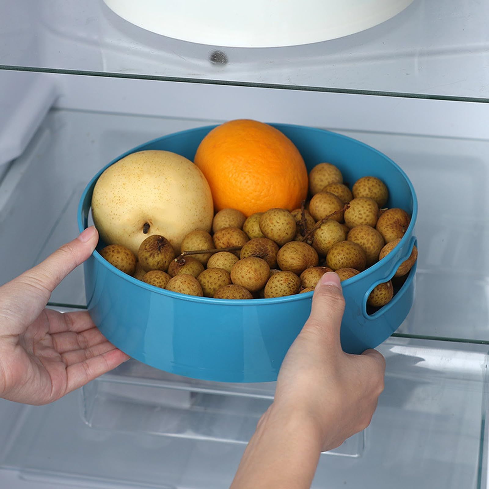 Plastic Lazy Susan Organizer Turntable Round 9-Inch Rotating Storage Organizer view 2