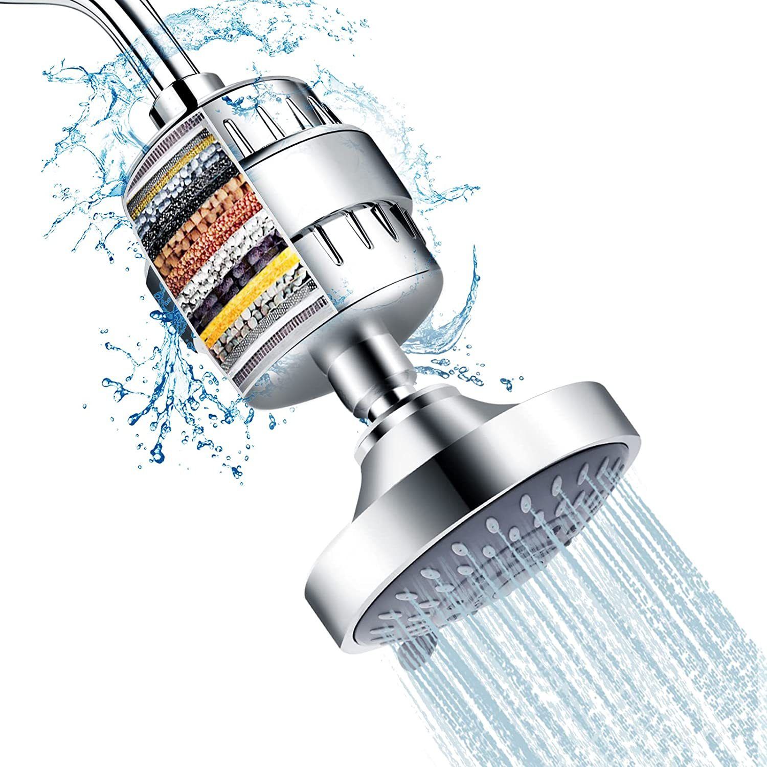 High Output Universal Shower Filter with Replaceable Cartridge — image 1