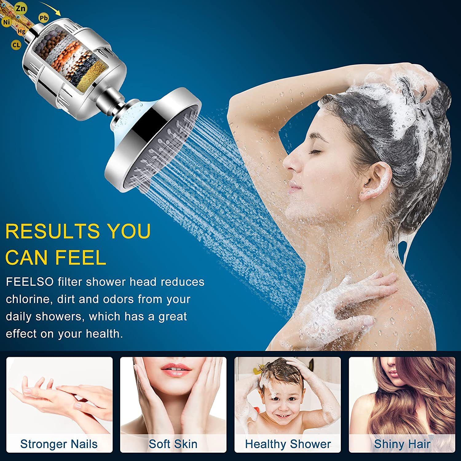 High Output Universal Shower Filter with Replaceable Cartridge view 4