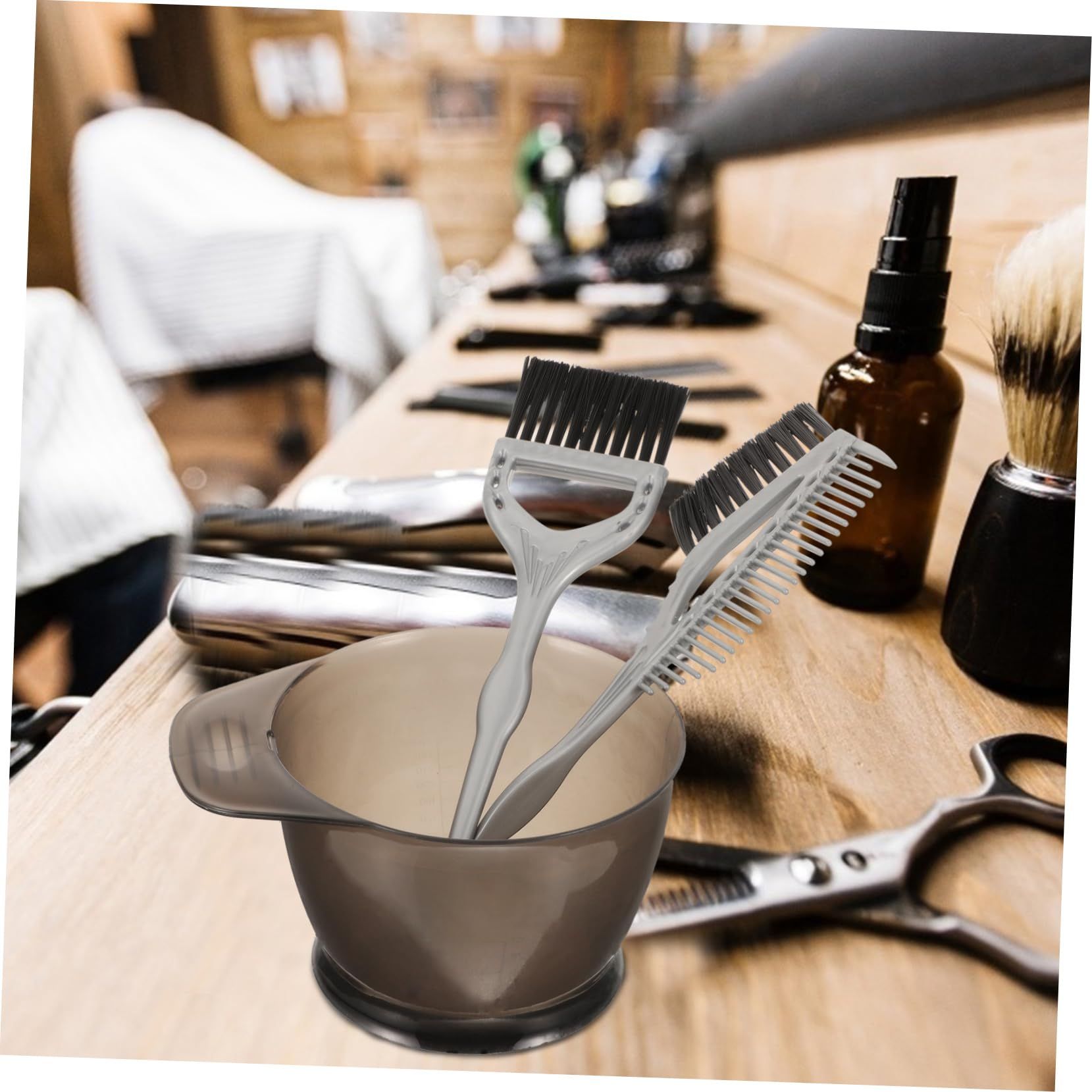 3pcs hair color set hair highlighting kit blending hair color brush hair salon view 4