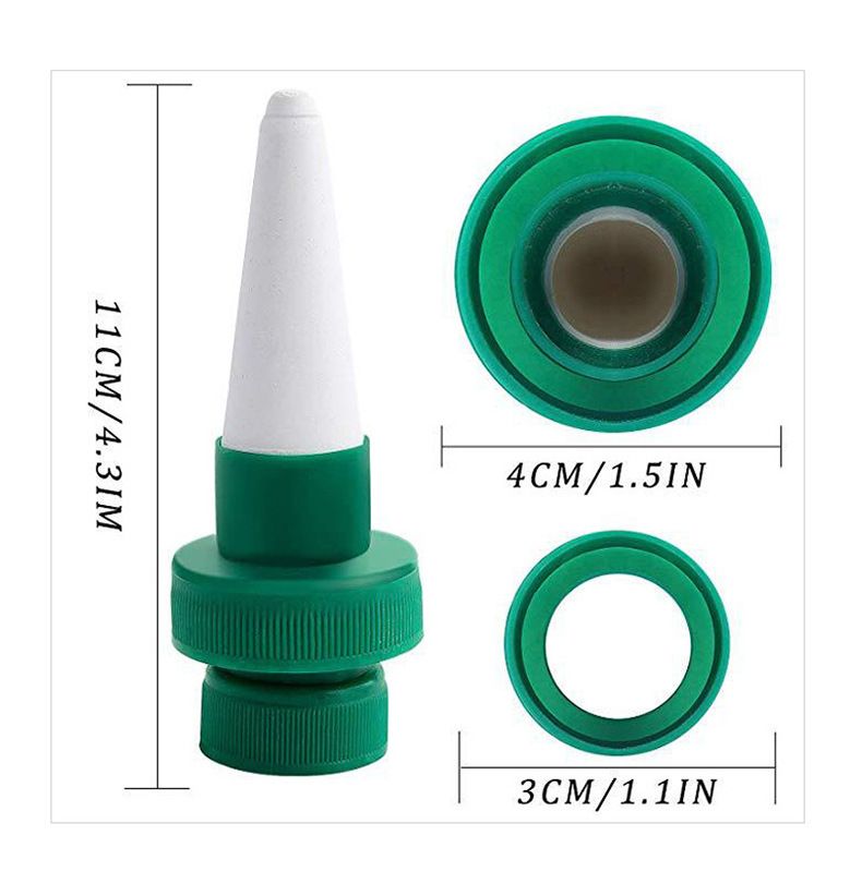Vacation Plant Waterer, Set of 3 Ceramic Self Watering Cone Spikes, Automatic view 2