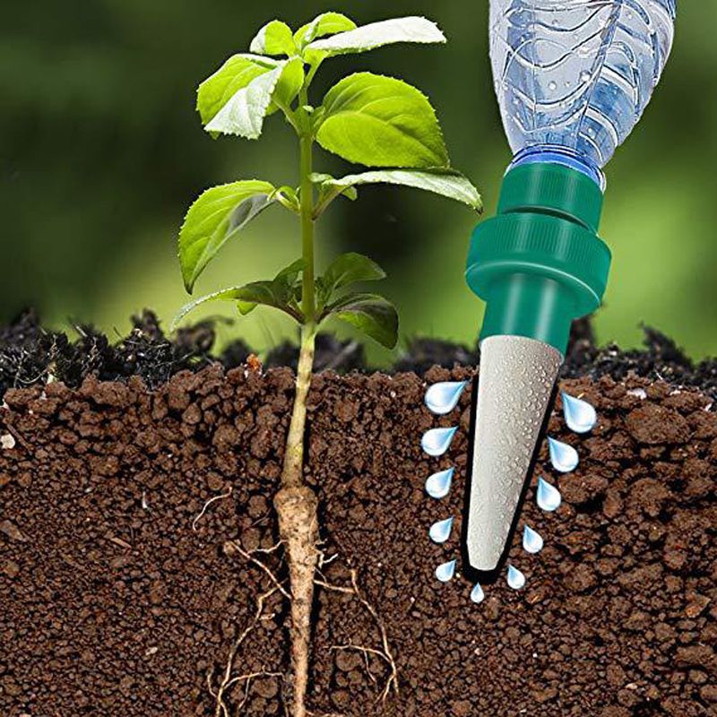 Vacation Plant Waterer, Set of 3 Ceramic Self Watering Cone Spikes, Automatic view 5