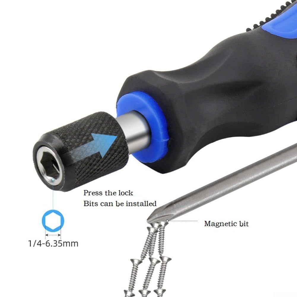 24PCS Screwdriver Bit Set With Quick Release Magnetic Bit Holder Adapter view 3