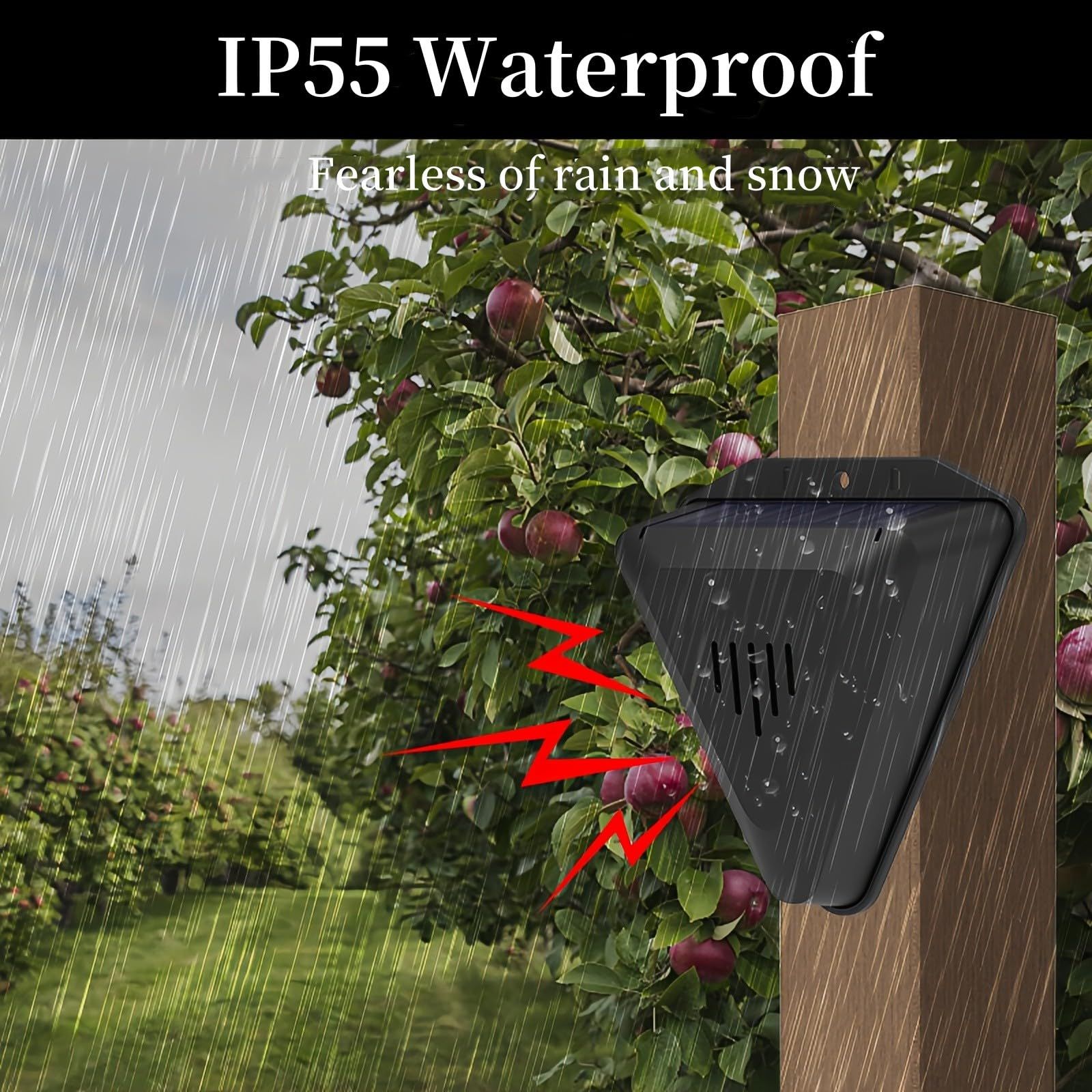 Solar bird repellent device with waterproof 360 ° all-round protection and view 2