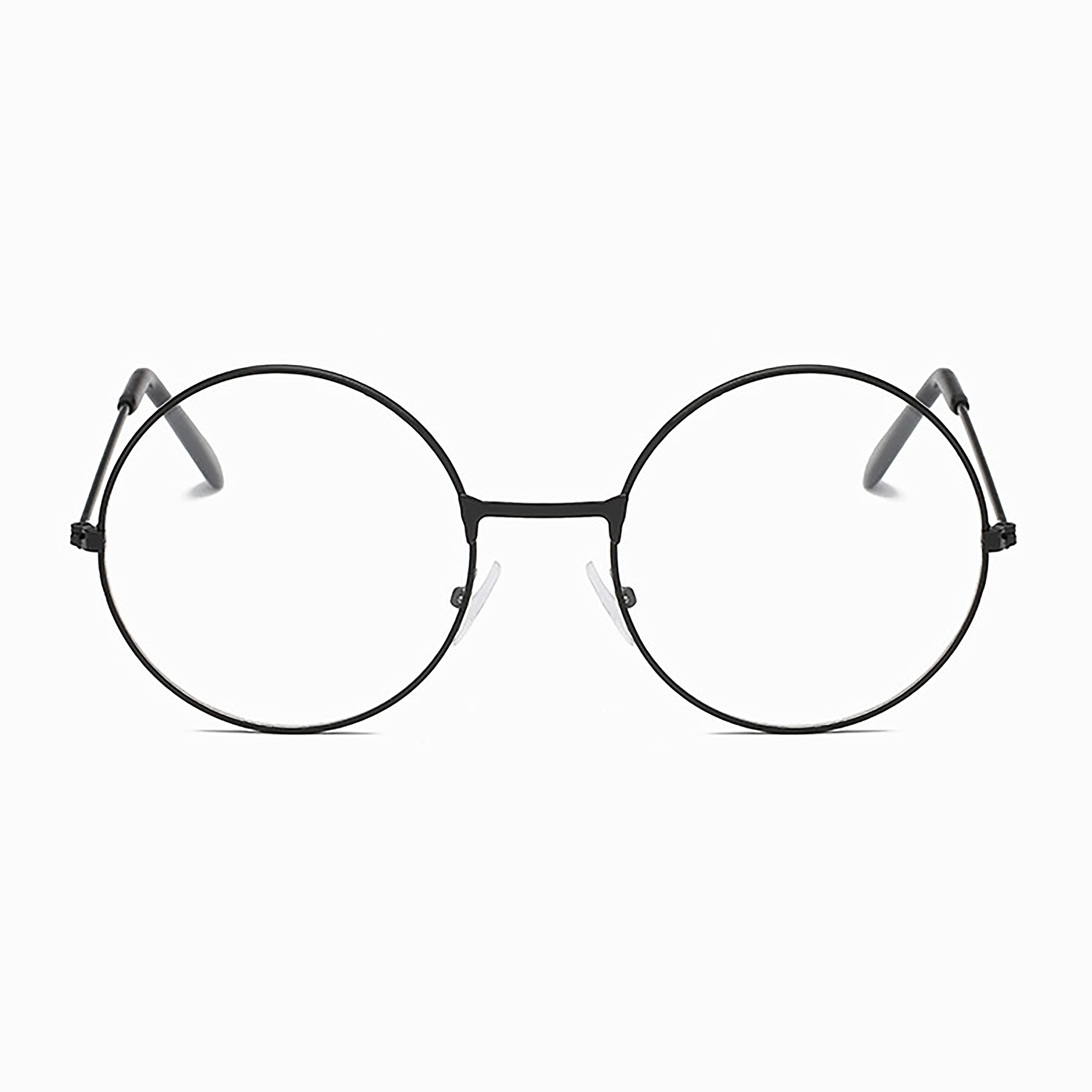 Classic Round Glasses Retro Circle Eyeglasses Clear Lens Metal Frame view 2