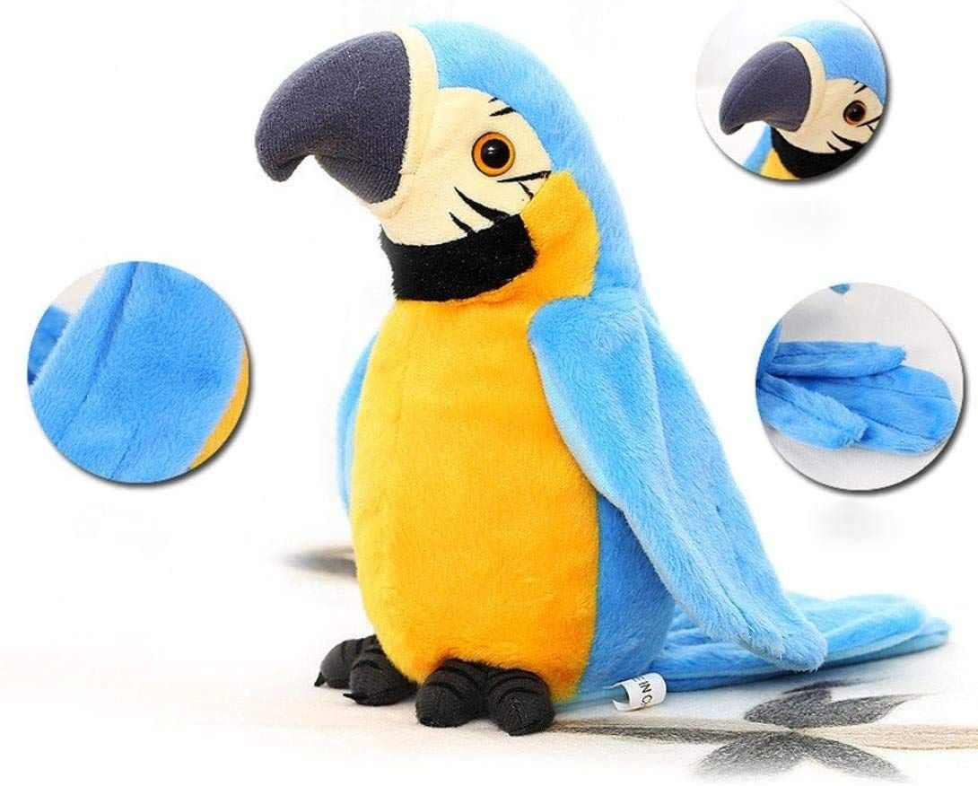 Talking Macaw Parrot Repeat What You Say Stuffed Animal Plush Toy Electronic view 3