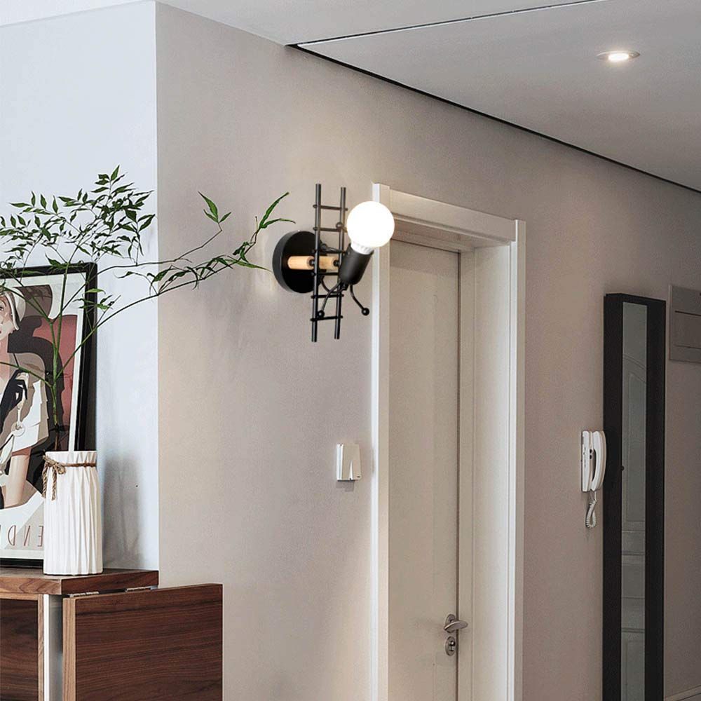 Humanoid Creative Wall Light Indoor Wall Lamp Modern Wall Sconce Light Art view 3
