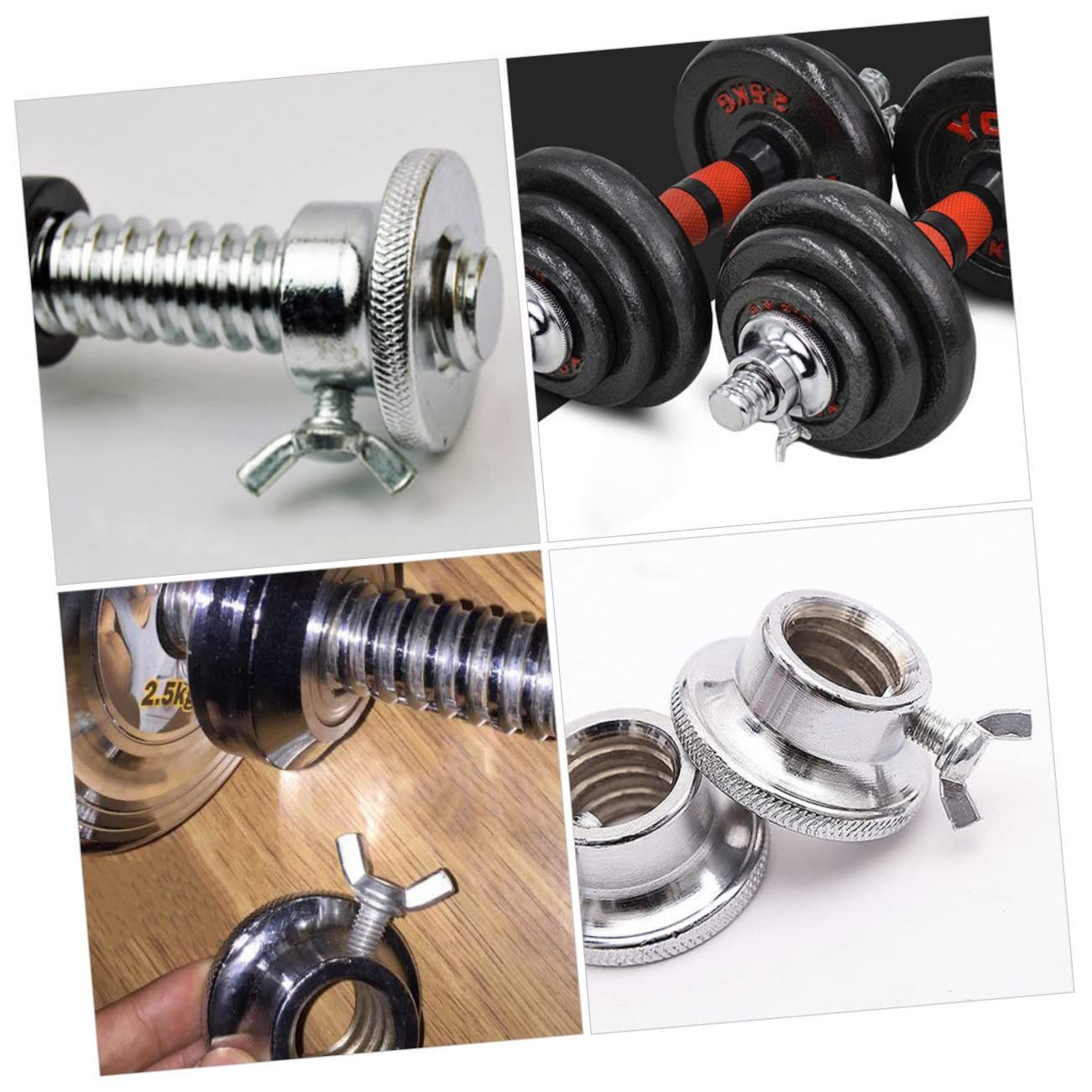 4pcs Barbell Dumbbell Lock Collars Exercise Collars Iron Hex Nut for Dumbell view 2