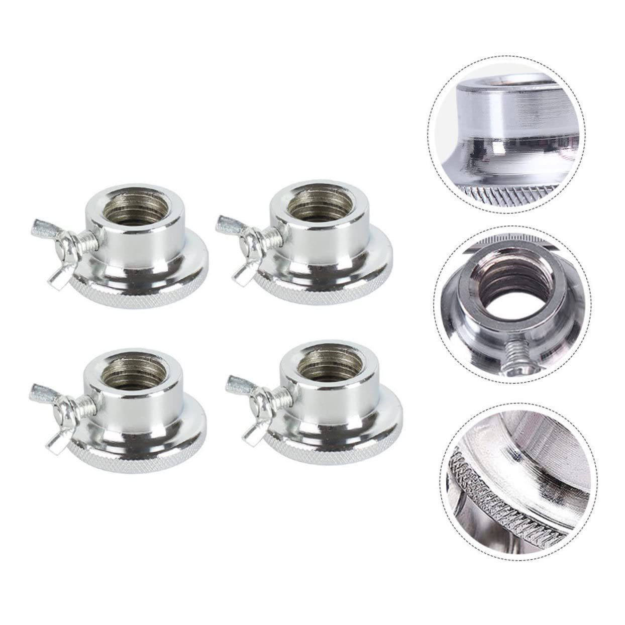 4pcs Barbell Dumbbell Lock Collars Exercise Collars Iron Hex Nut for Dumbell view 4