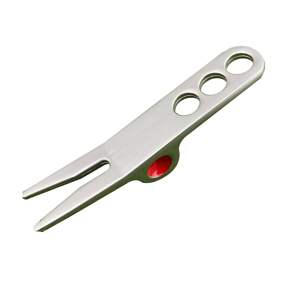 Silver Golf Ball Fork Pivot Divot Repair Tool Compatible Golf Divot Tools — image 1