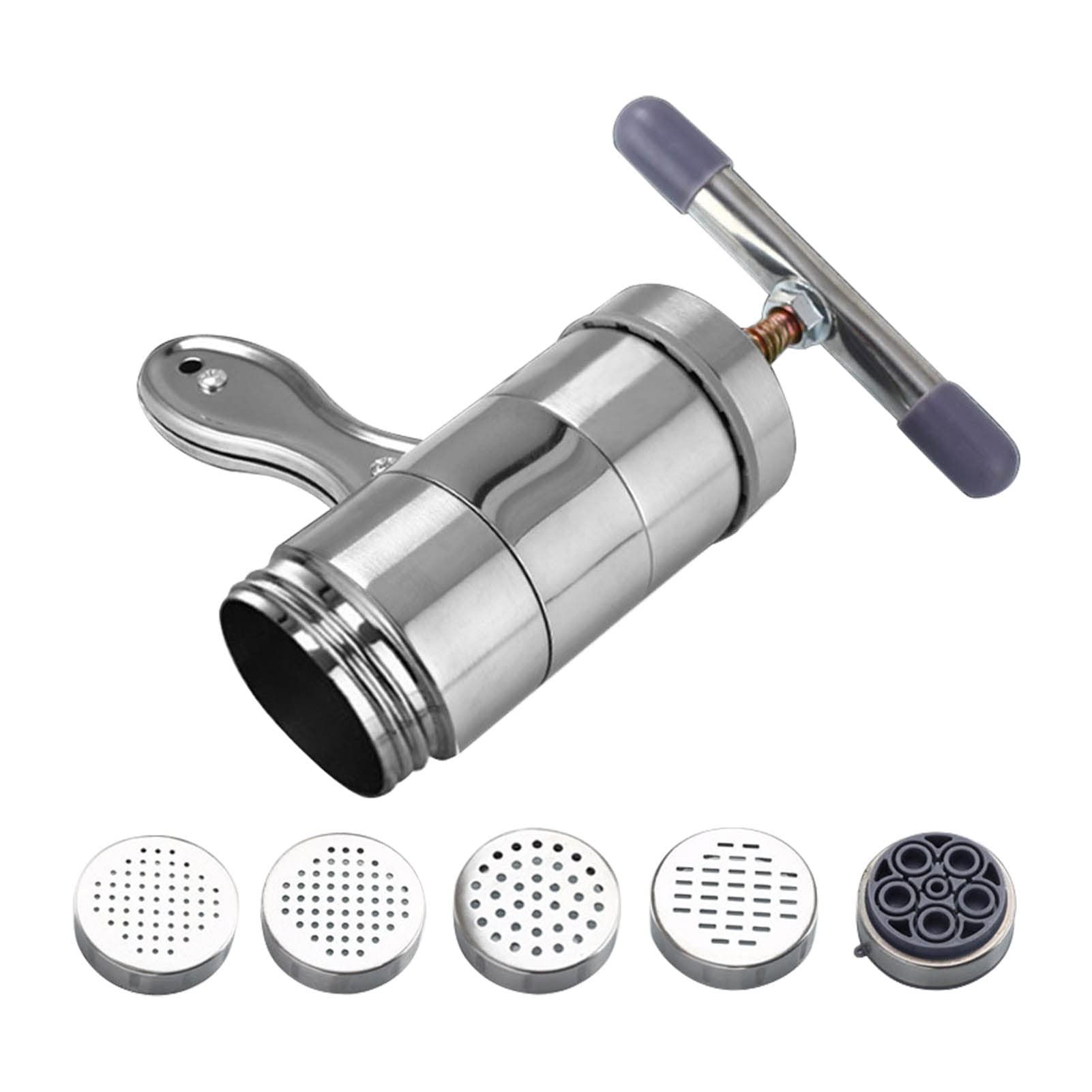 Noodle Maker Machine, Manual Press Pasta Machine Stainless Steel Hand Wringing — image 1