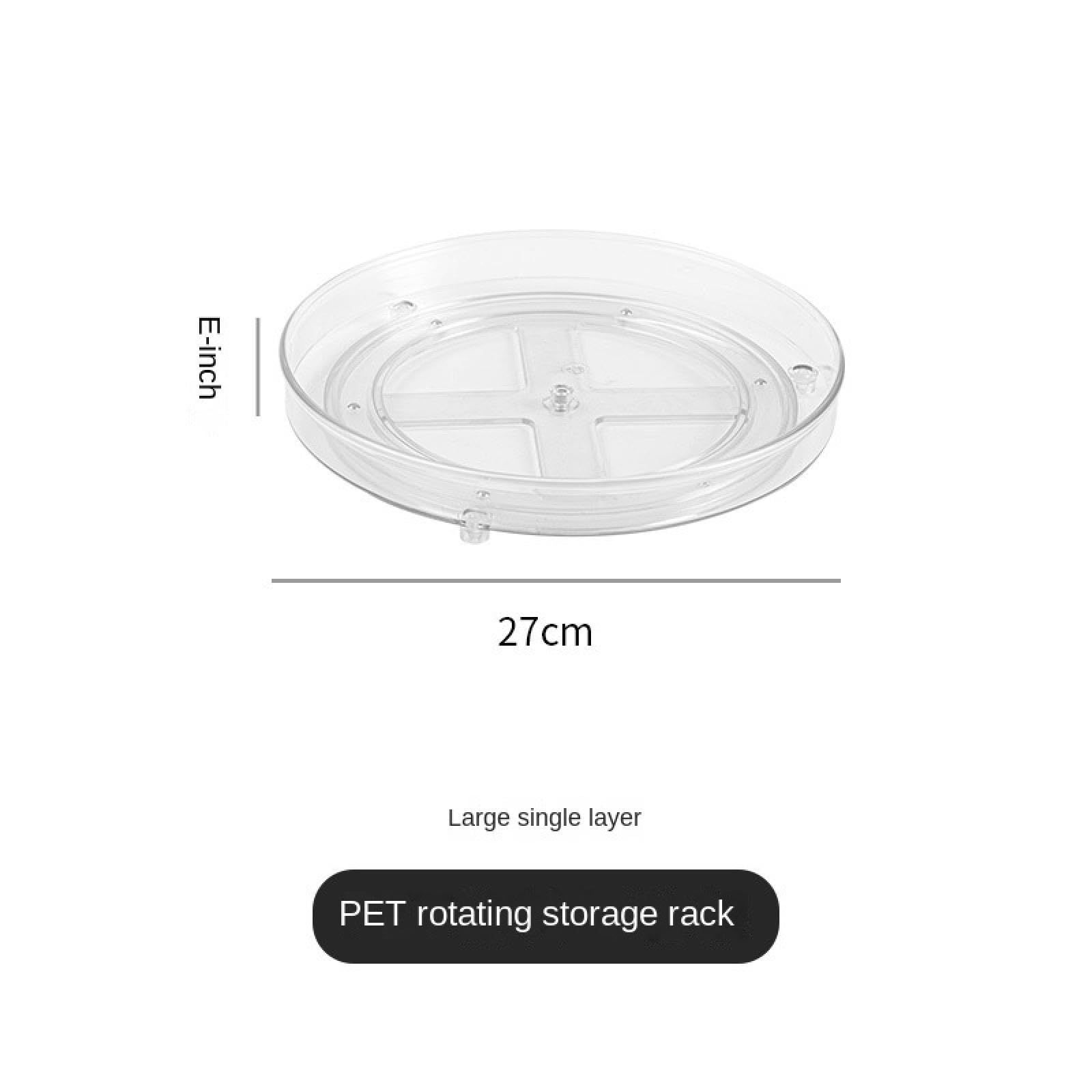 Kitchen Organizer Plastic Turntable Transparent Plastic PET Turntable Storage view 4