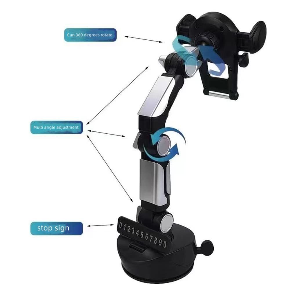 Heavy Duty Cell Phone Holder for Truck Dashboard Windshield view 4