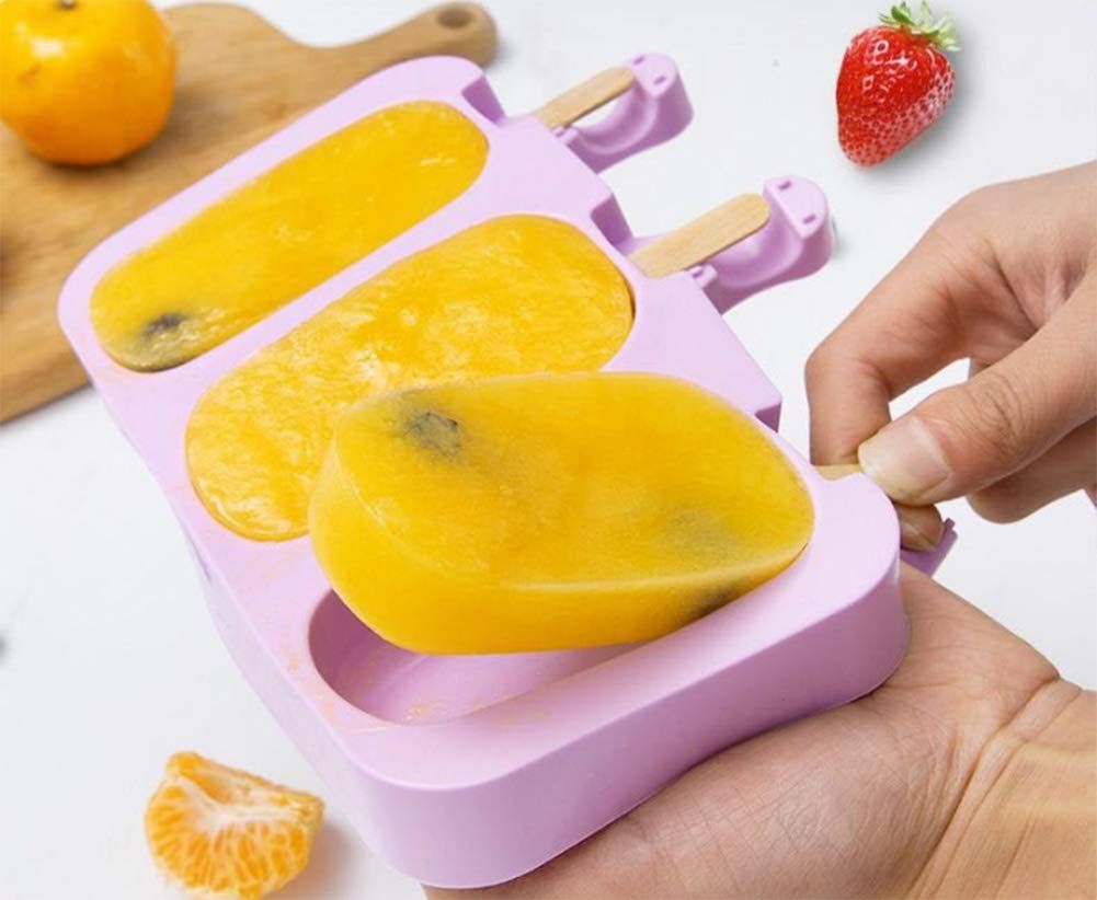 Popsicles Molds, Popsicle Maker Mold Set, Popsicles Molds with Stick, BPA Free view 4