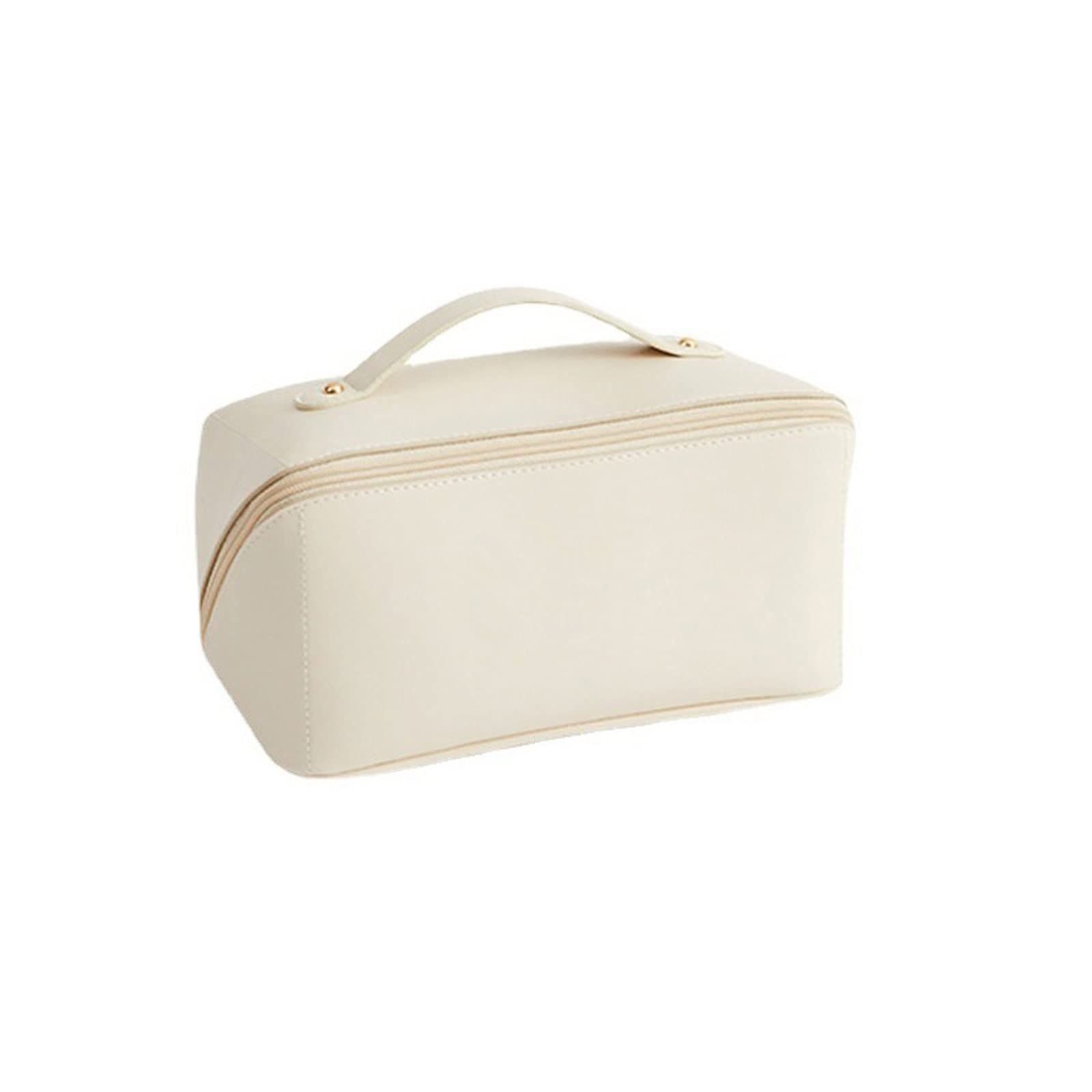 Cosmetic Bags， Large Leather Travel Cosmetic Bag for Women Cosmetic Organizer