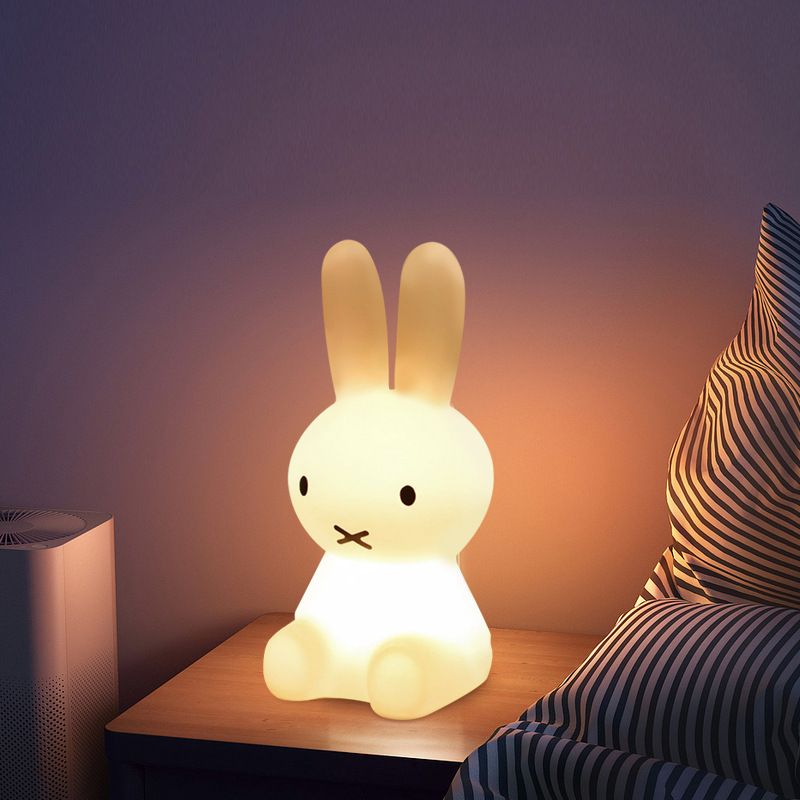 Cute 3D Night Light Anime Cartoon Bunny Eye Protection Rechargeable Desk Lamp view 2