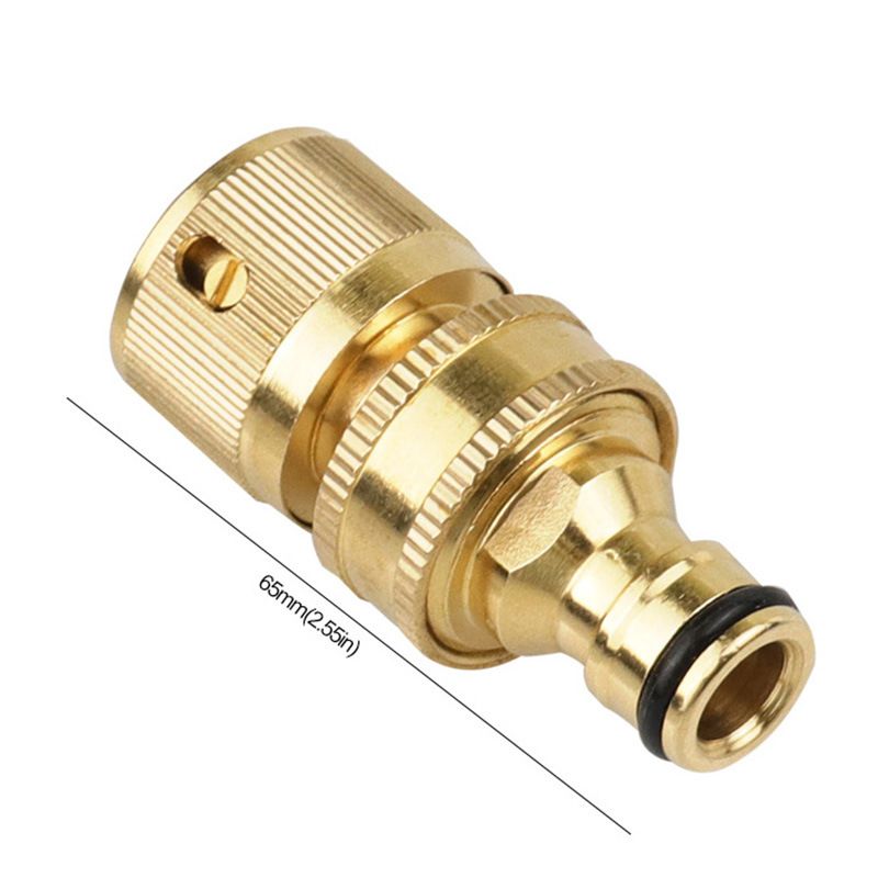 Brass Hose Connector Hose End Quick Connect Fitting Hose Pipe Quick Connector view 2