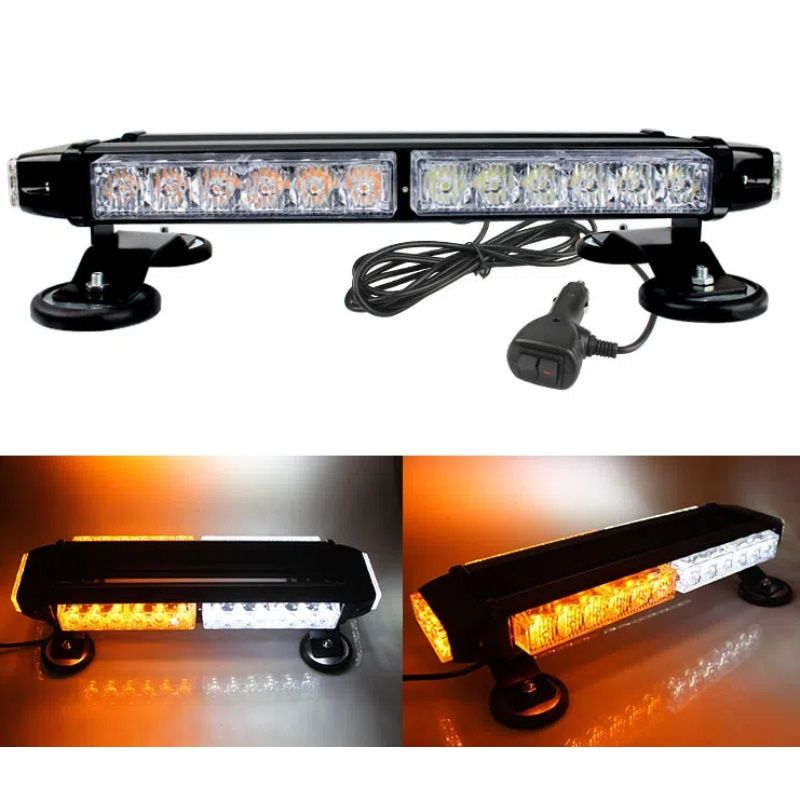 38 cm Yellow white Automotive Rooftop Beacon Warning Emergency Flashing Snow — image 1