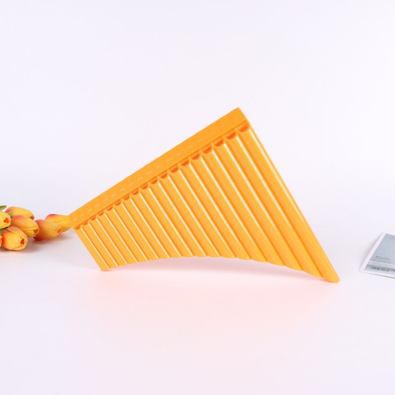 18 Pipes C Key Pan Pipes Instrument with Cardboard Carrying Bag for Children