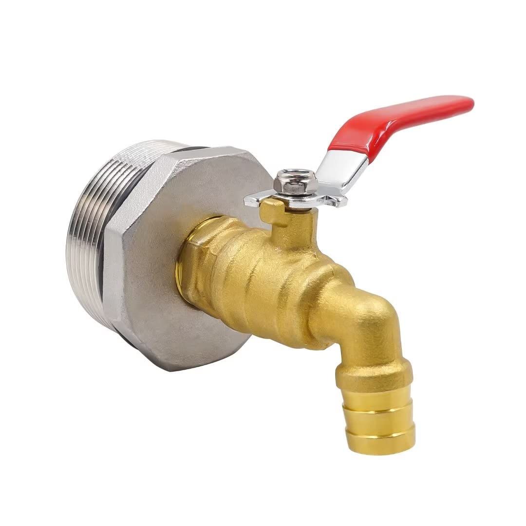 Stainless steel core 2 inches to 6 minutes brass faucet spout ton bucket valve — image 1