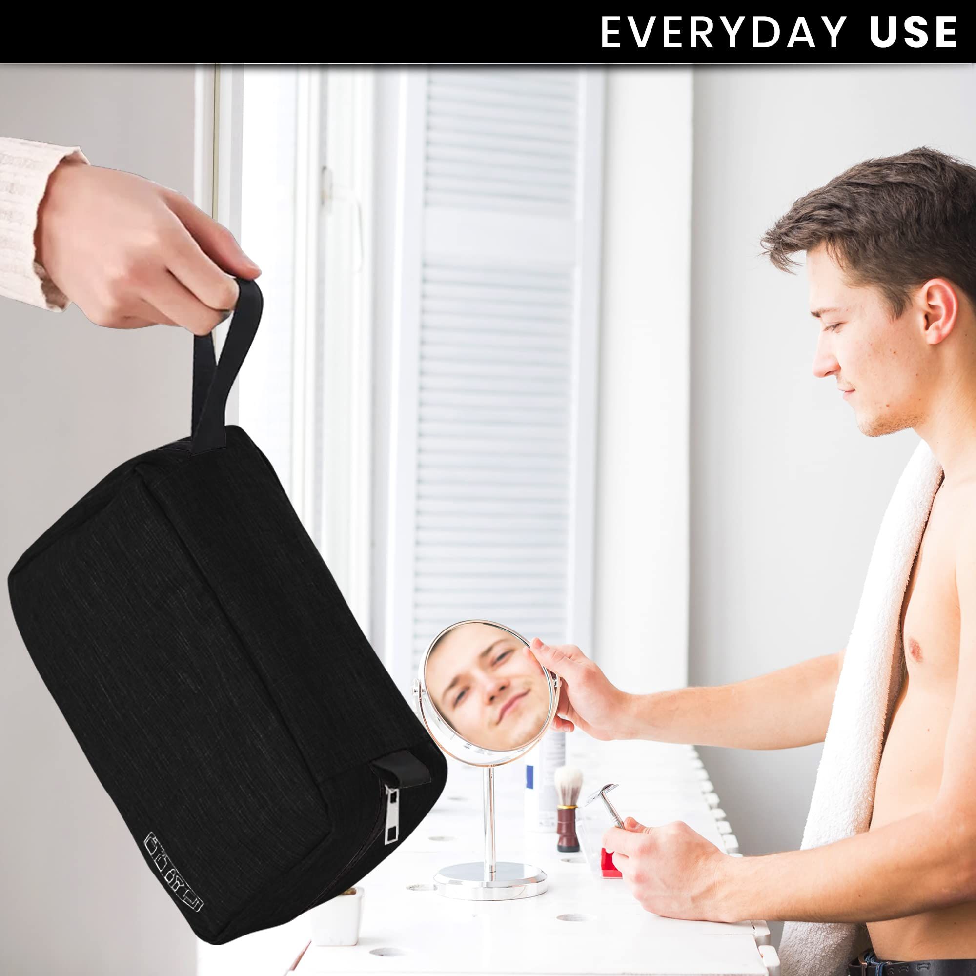 Portable toiletry bag, large capacity makeup bag, storage bag for business view 2
