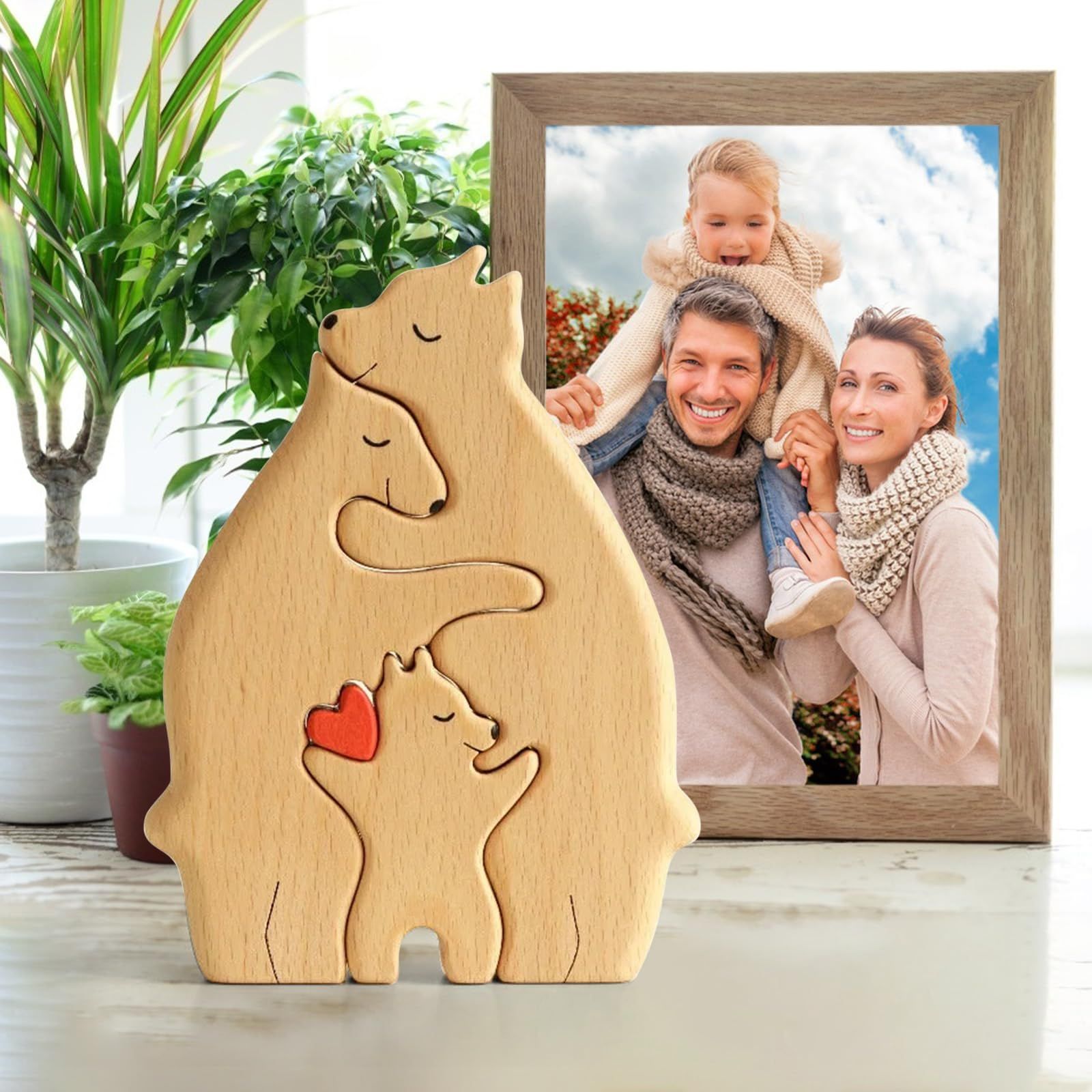 Wooden Bears Family Art Puzzle view 3