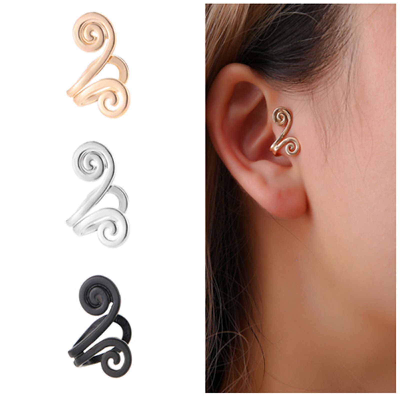 3 Pair Ear Ornament,Acupressure Earrings,Non Pierced Ears Earrings for — image 1