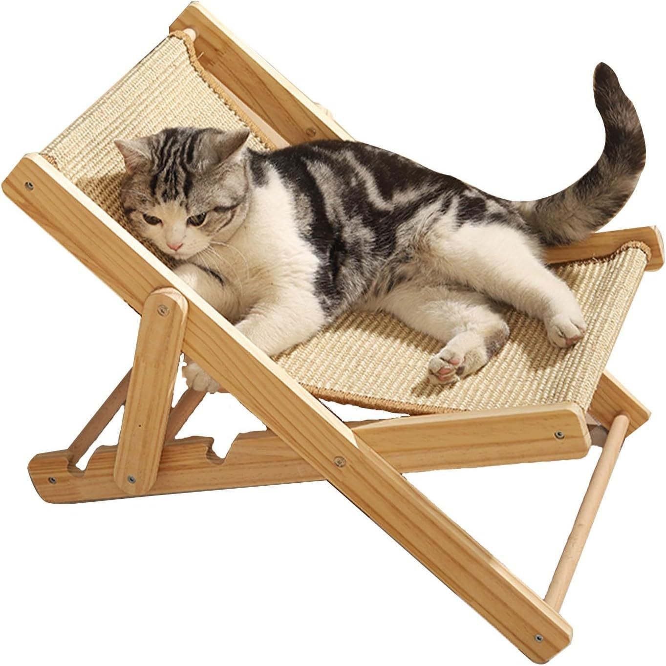 Adjustable Elevated Cat Chair Bed
