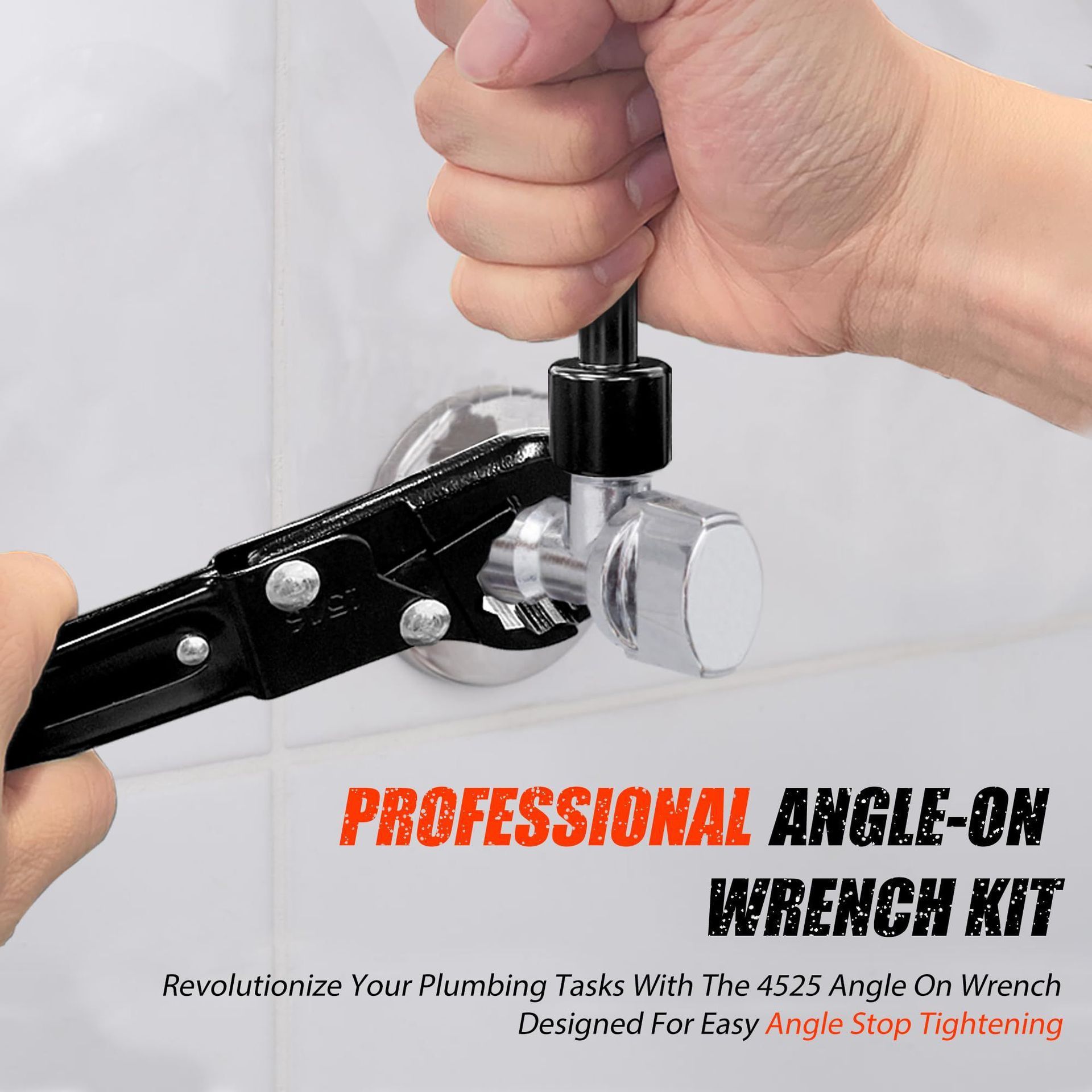 Plumbing Tools, Dual Wrench Kit,Angle Stop Wrench, Plumbing Wrench. view 2