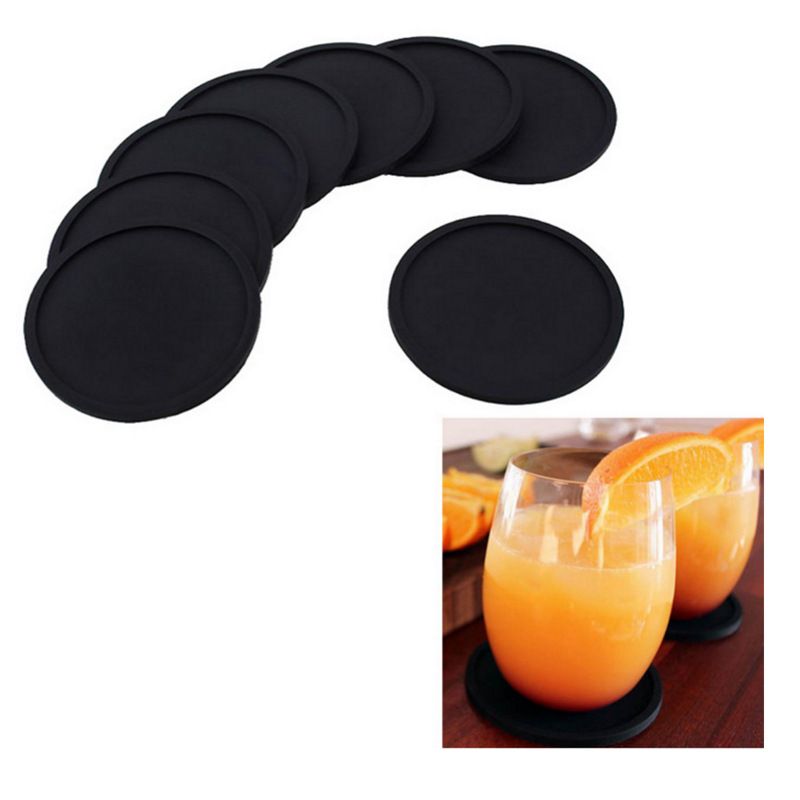 Coasters for Drinks-Anti-Slip Reusable Drink Coasters Set — image 1
