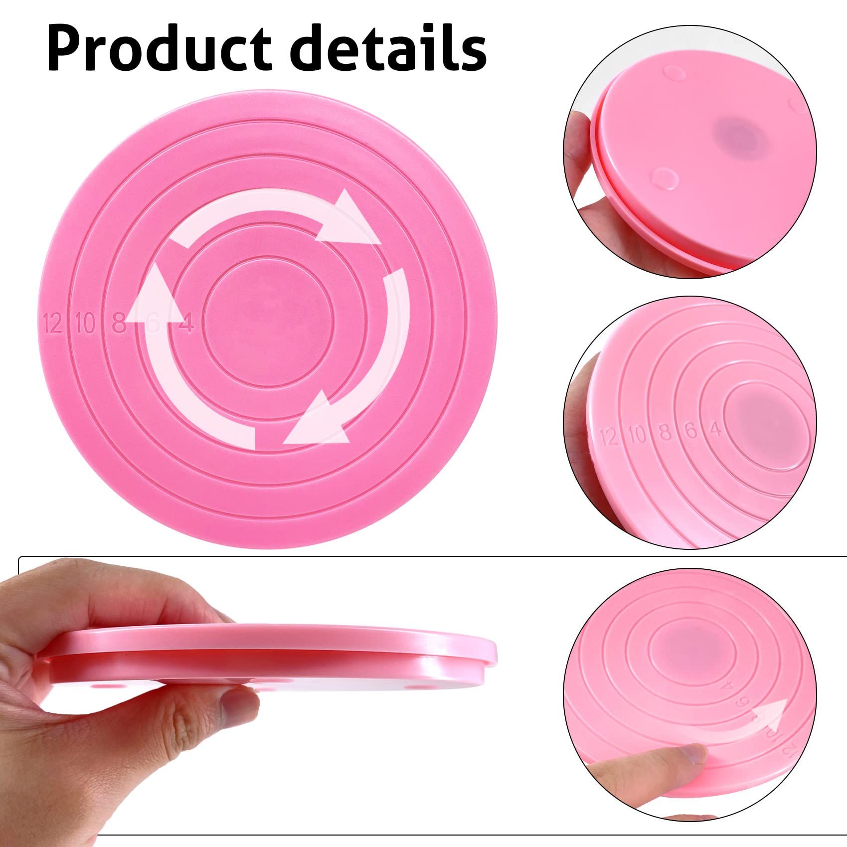 2Pcs Cake Decorating Turntable view 3