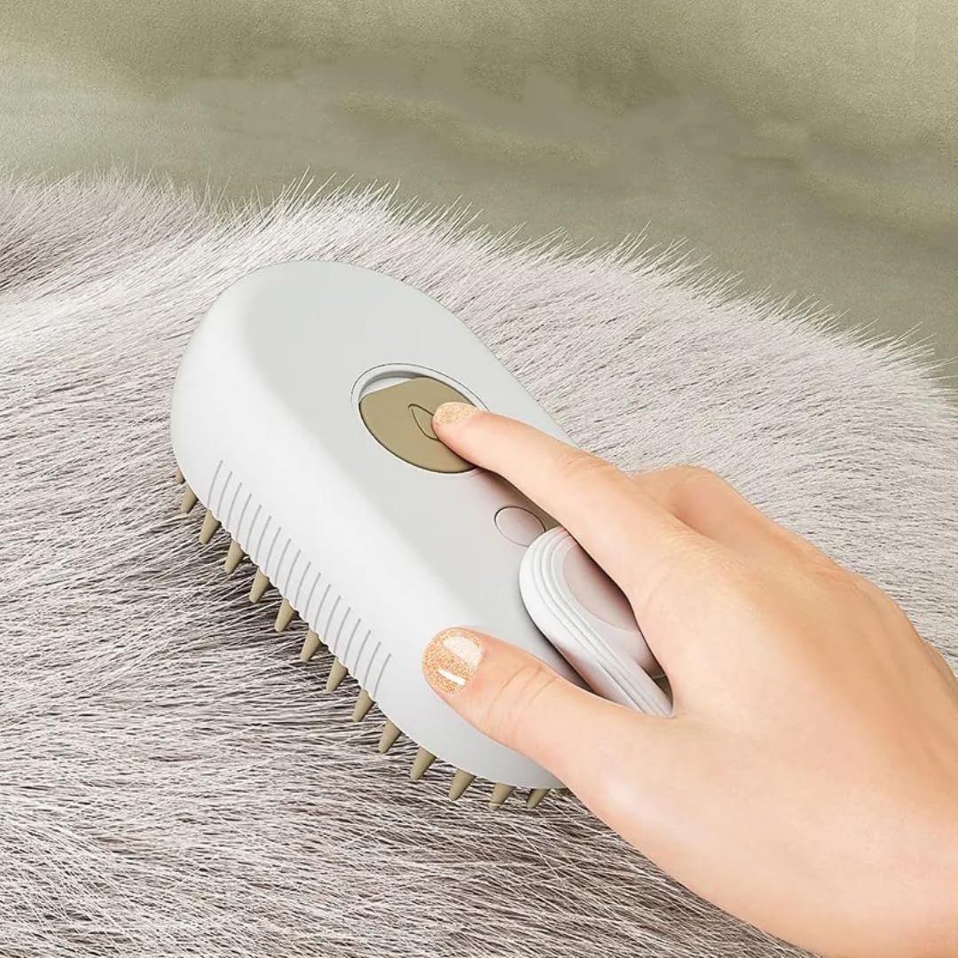 Cat Steam Brush,Rechargeable with Handle,Self-Cleaning Grooming Tool,for Cats view 5