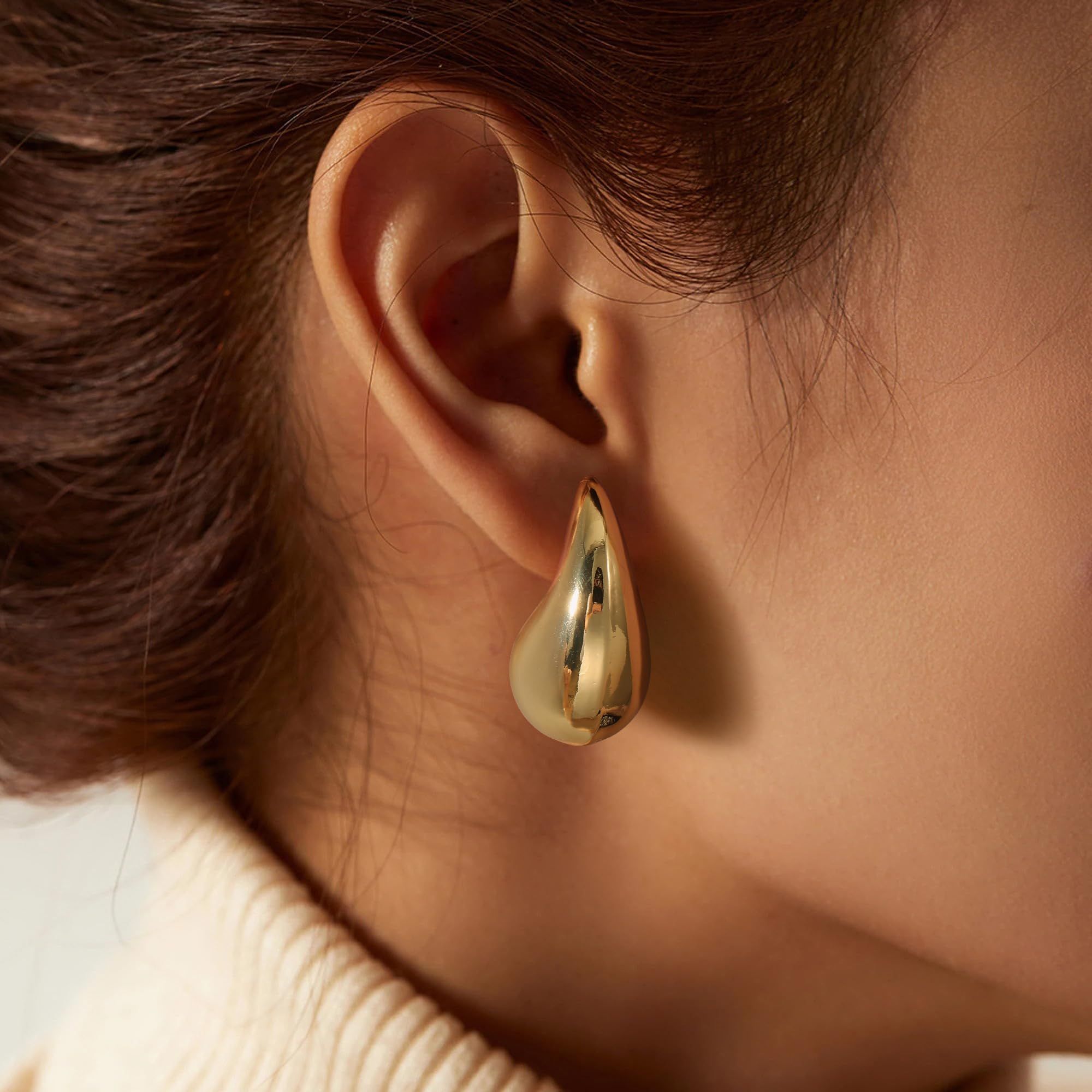 Gold Earrings for Women Girls view 4
