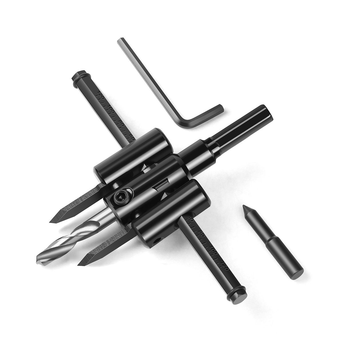 1 3/16" to 12" Adjustable Hole Saw Circle Cutter Drill Bit Tool Saw Round view 5